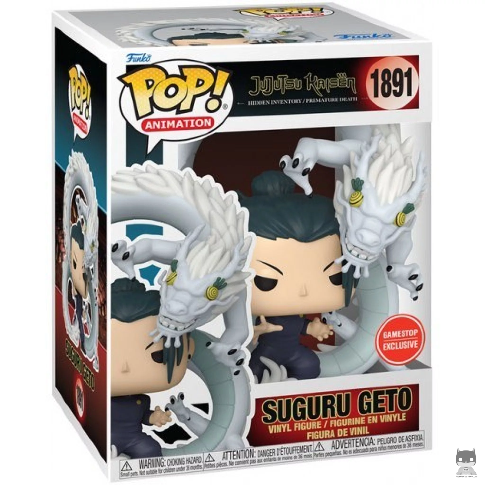 Figura Funko Pop! Suguru Geto en su caja
