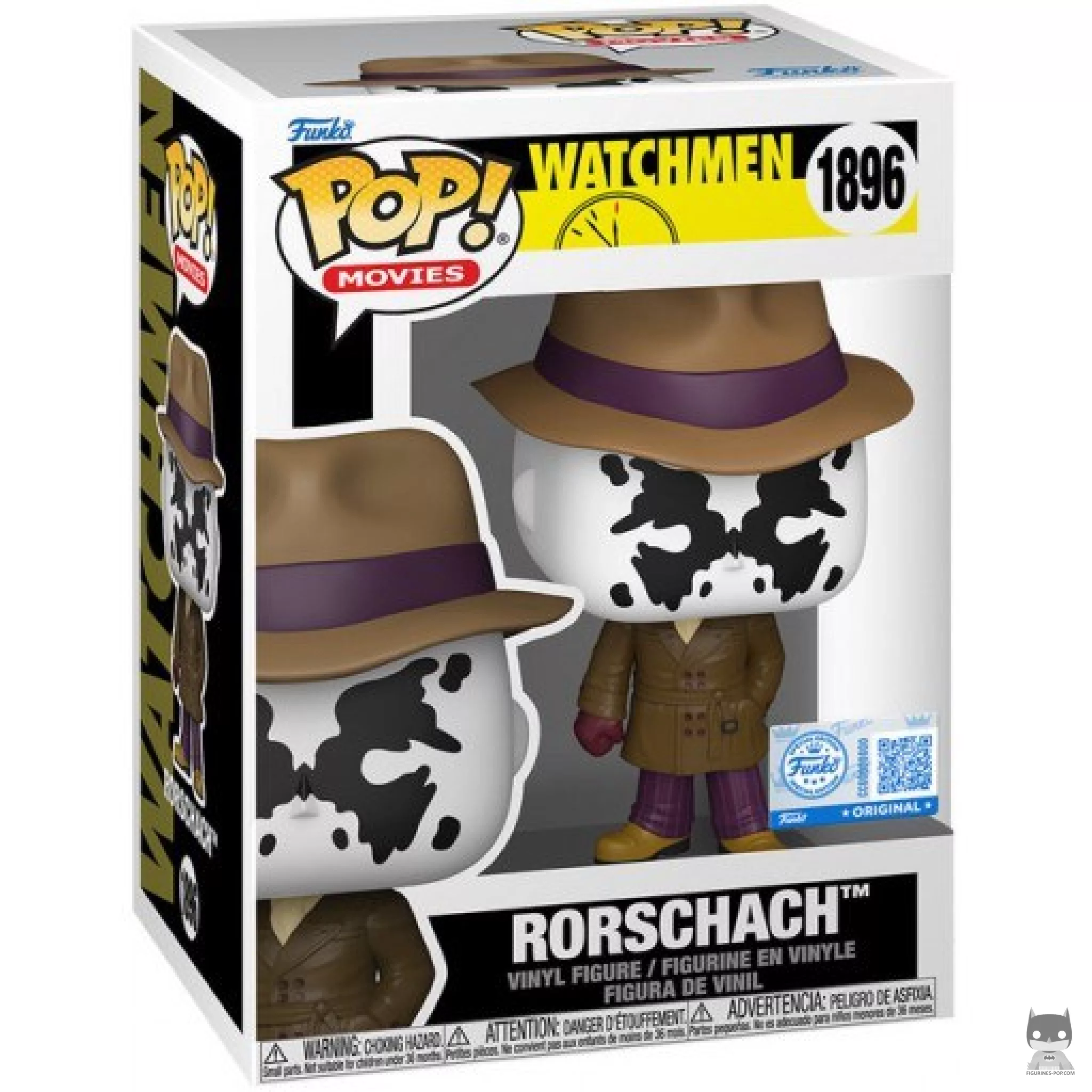 Figura Funko Pop! Rorschach en su caja