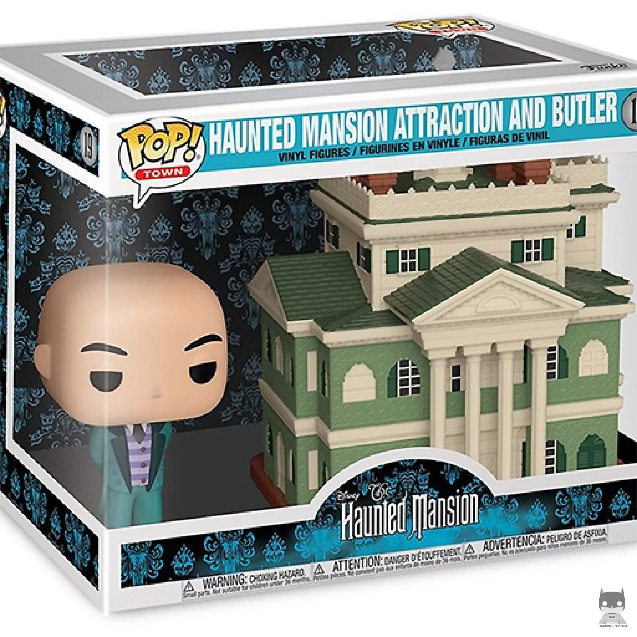 Figura Funko Pop! Mansión encantada con el mayordomo en su caja