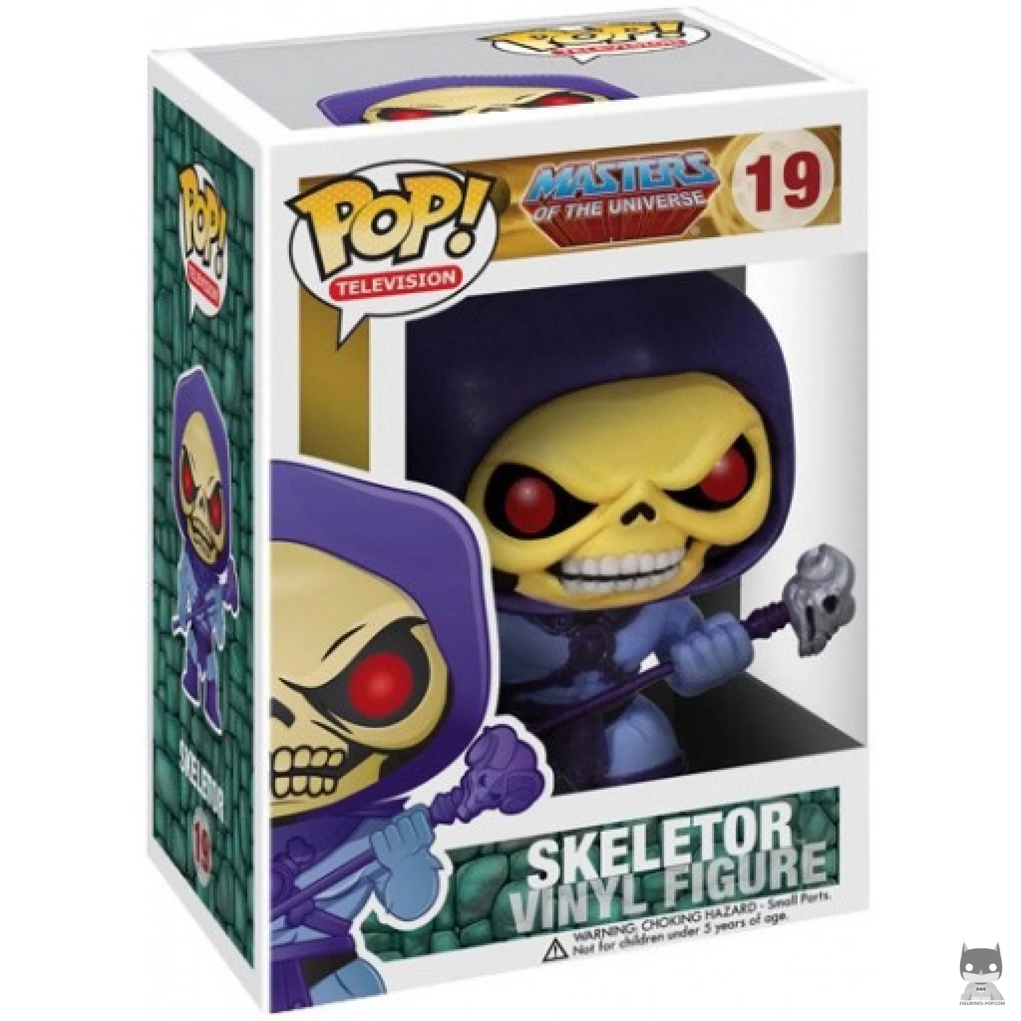 Figura Funko Pop! Skeletor (Brilla en la oscuridad) en su caja