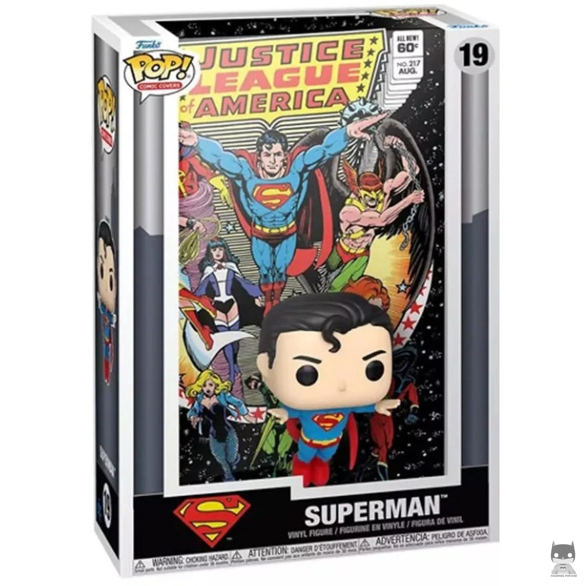 Figura Funko Pop! Superman Justice League of America #217 en su caja