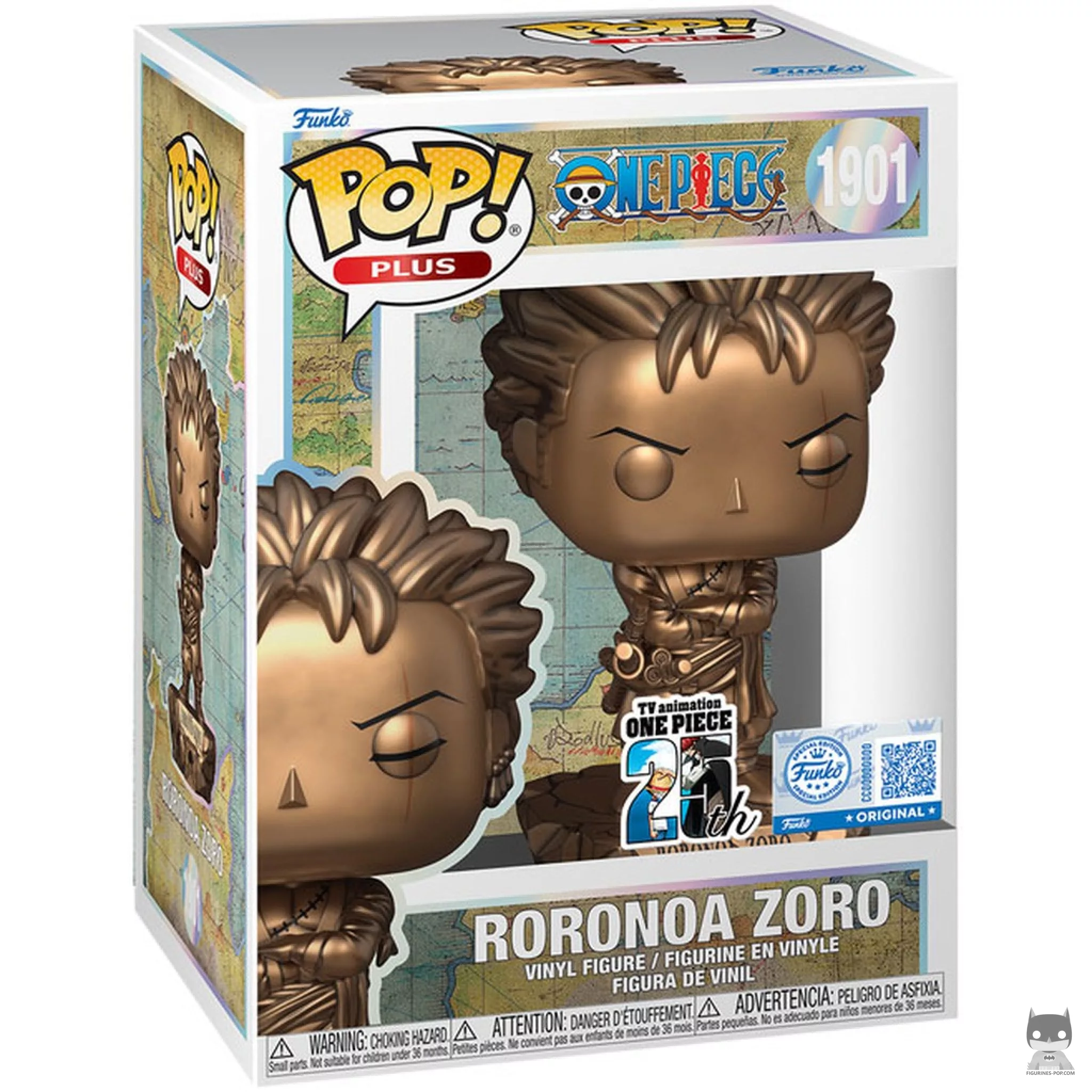 Figura Funko Pop! Roronoa Zoro (Bronce) en su caja
