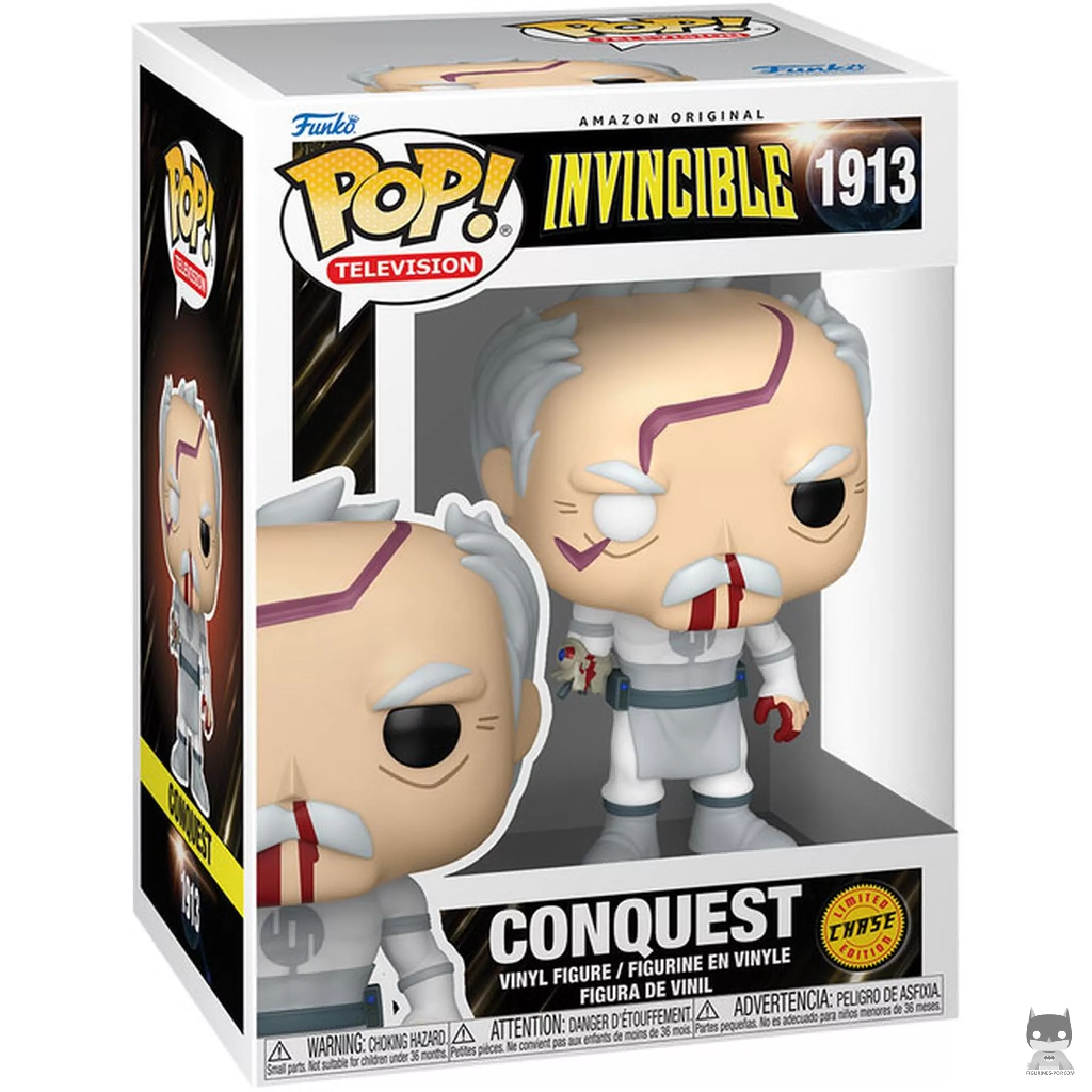 Figura Funko Pop! Conquest (Ensangrentado & Chase) en su caja