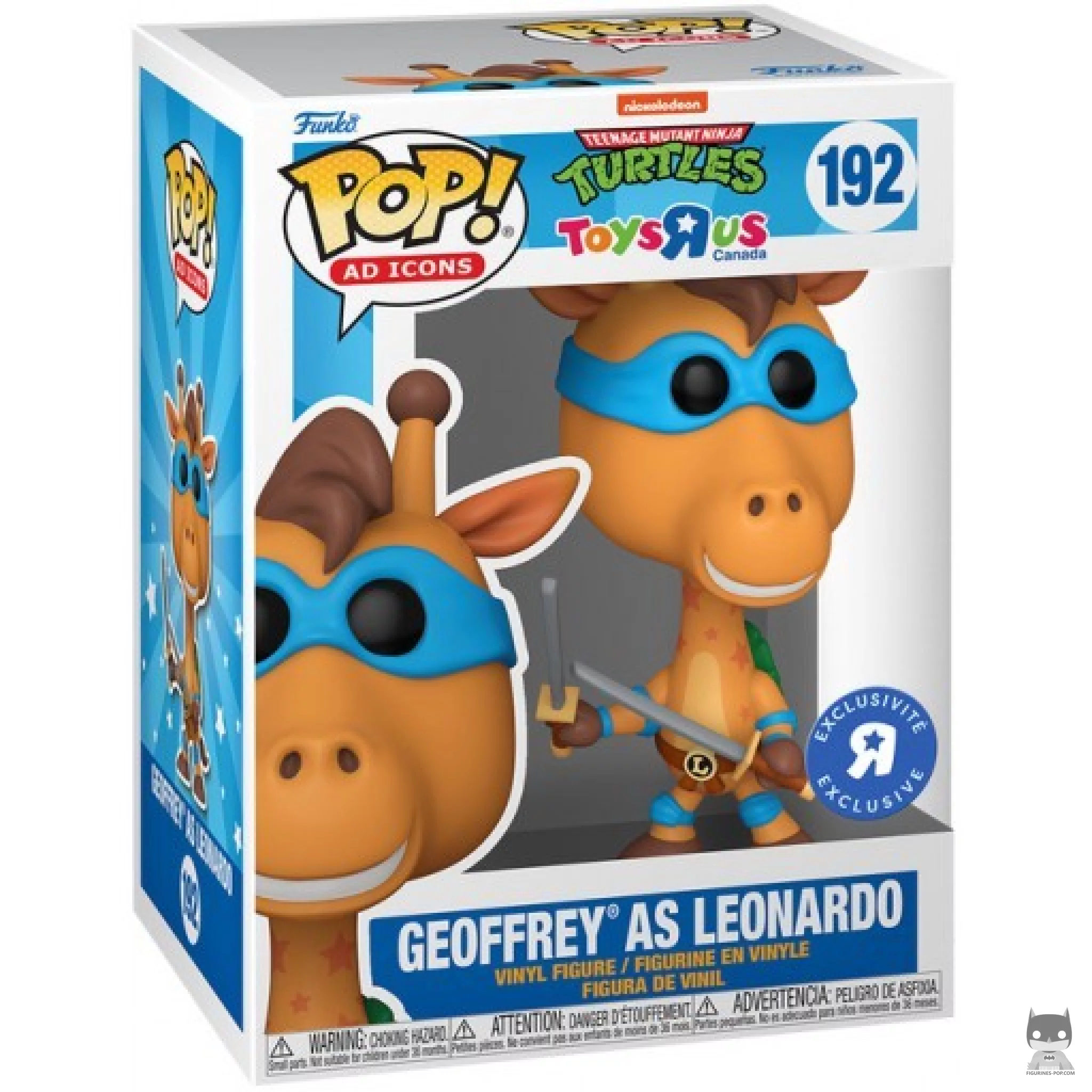 Figura Funko Pop! Geoffrey como Leonardo en su caja