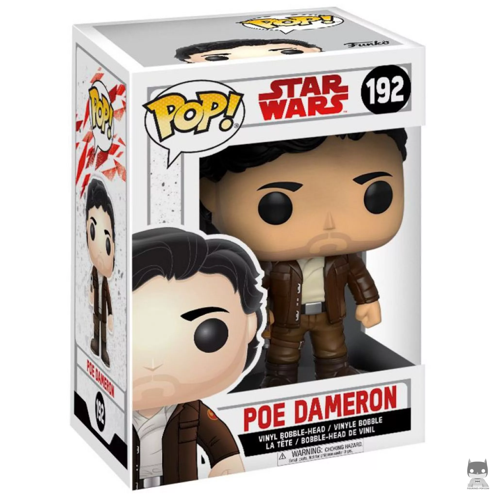 Figura Funko Pop! Poe Dameron en su caja