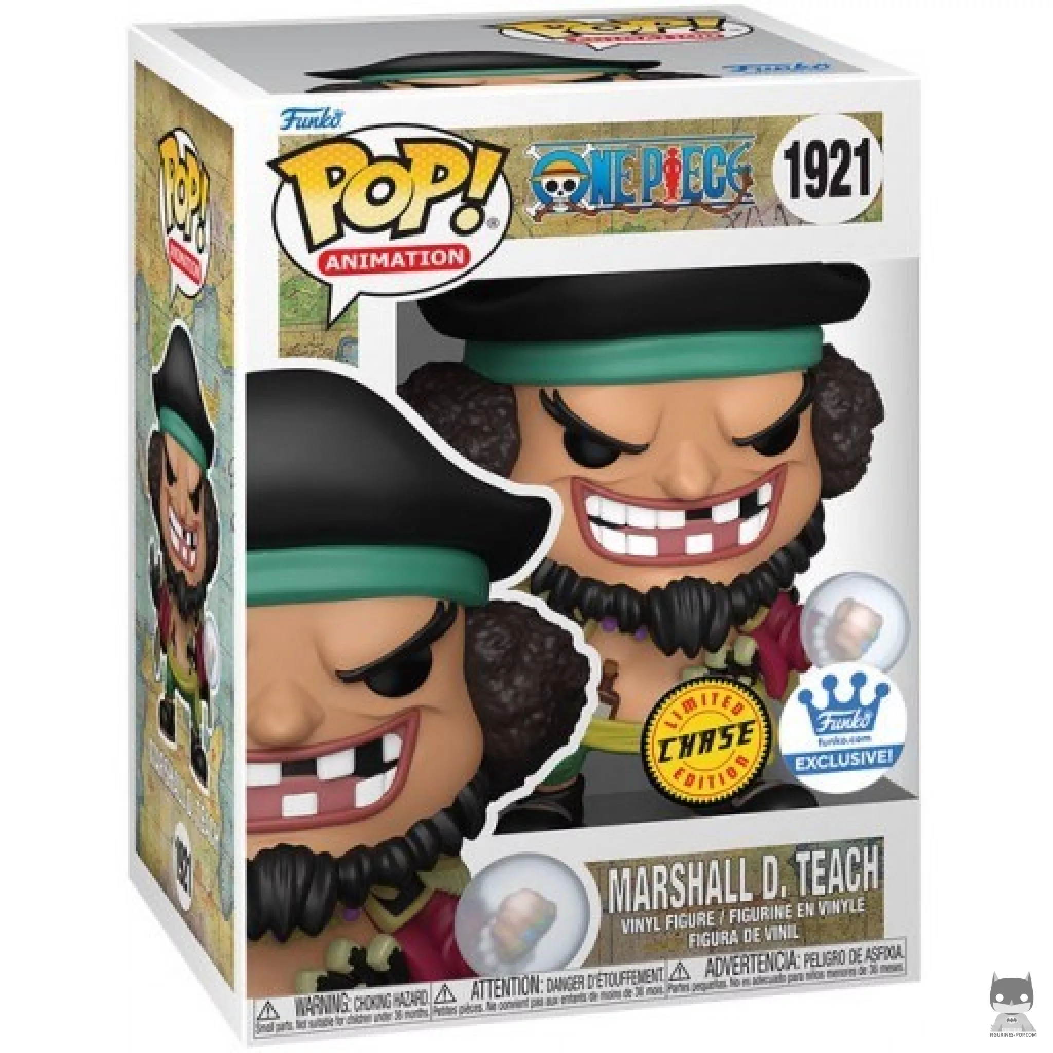 Figura Funko Pop! Marshall D. Teach (Chase) en su caja