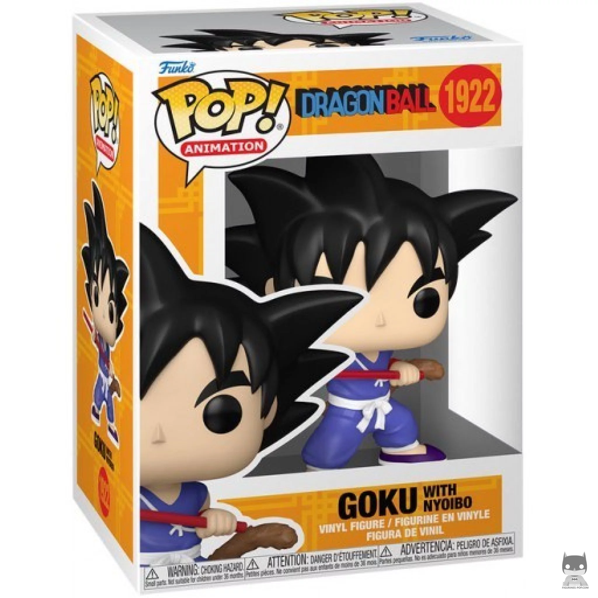 Figura Funko Pop! Goku con el Báculo Sagrado en su caja