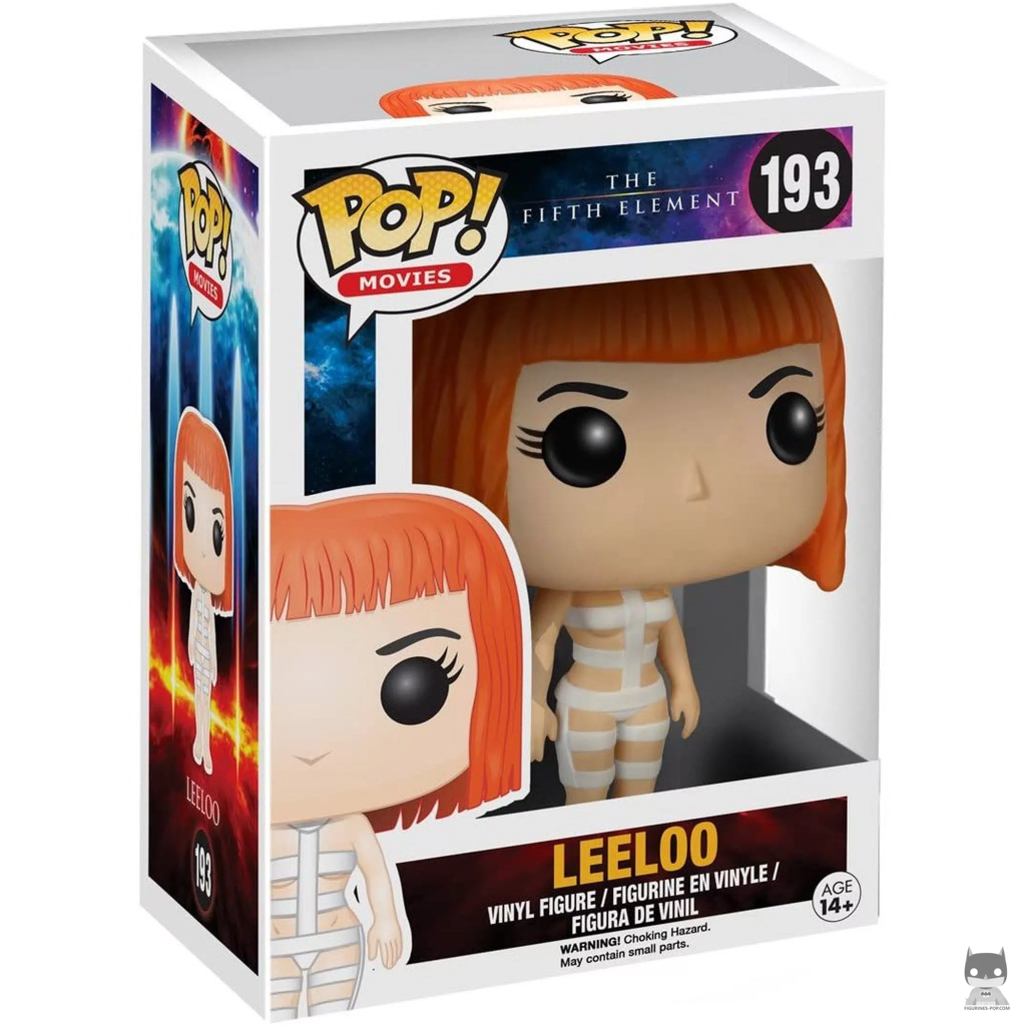 Figura Funko Pop! Leeloo con tiras en su caja