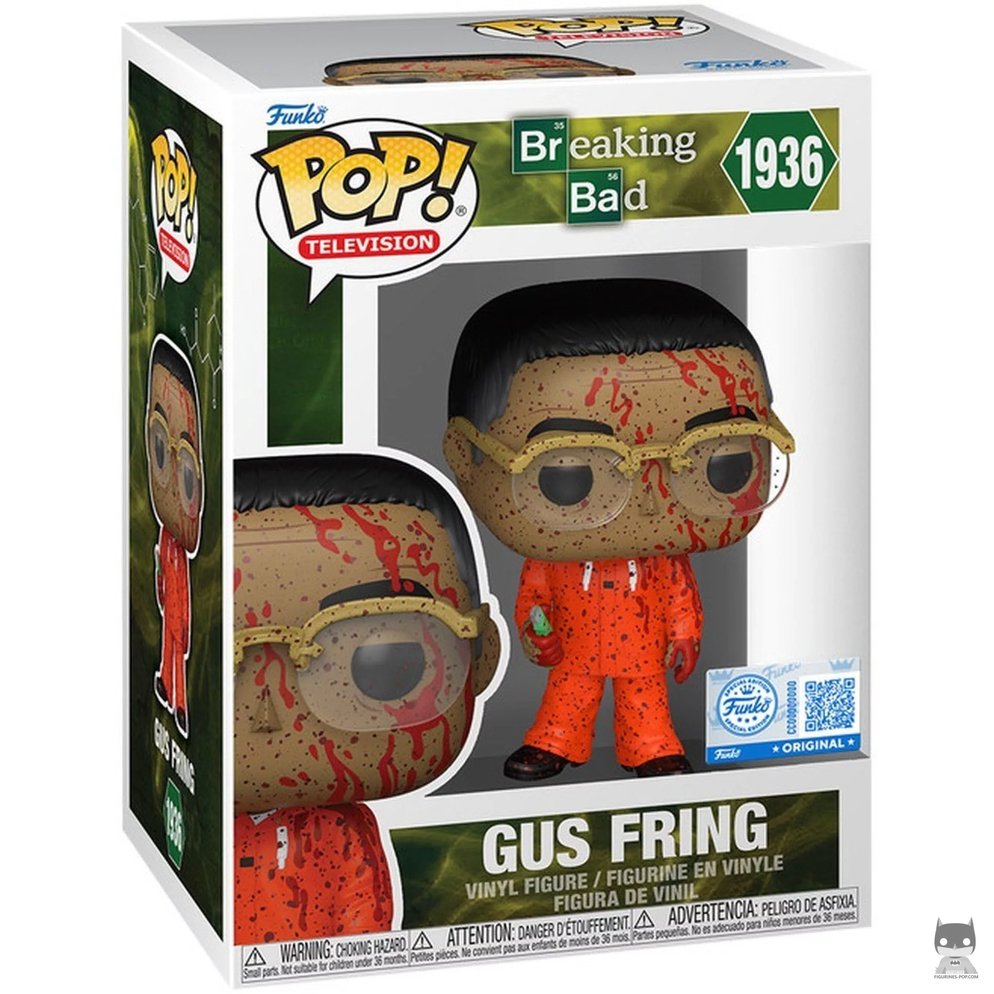 Figura Funko Pop! Gus Fring (Ensangrentado) en su caja