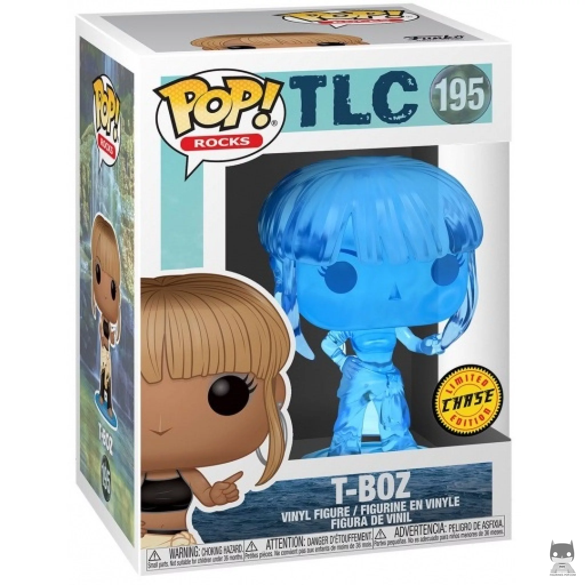 Figura Funko Pop! T-Boz (Translúcido) (Chase) en su caja