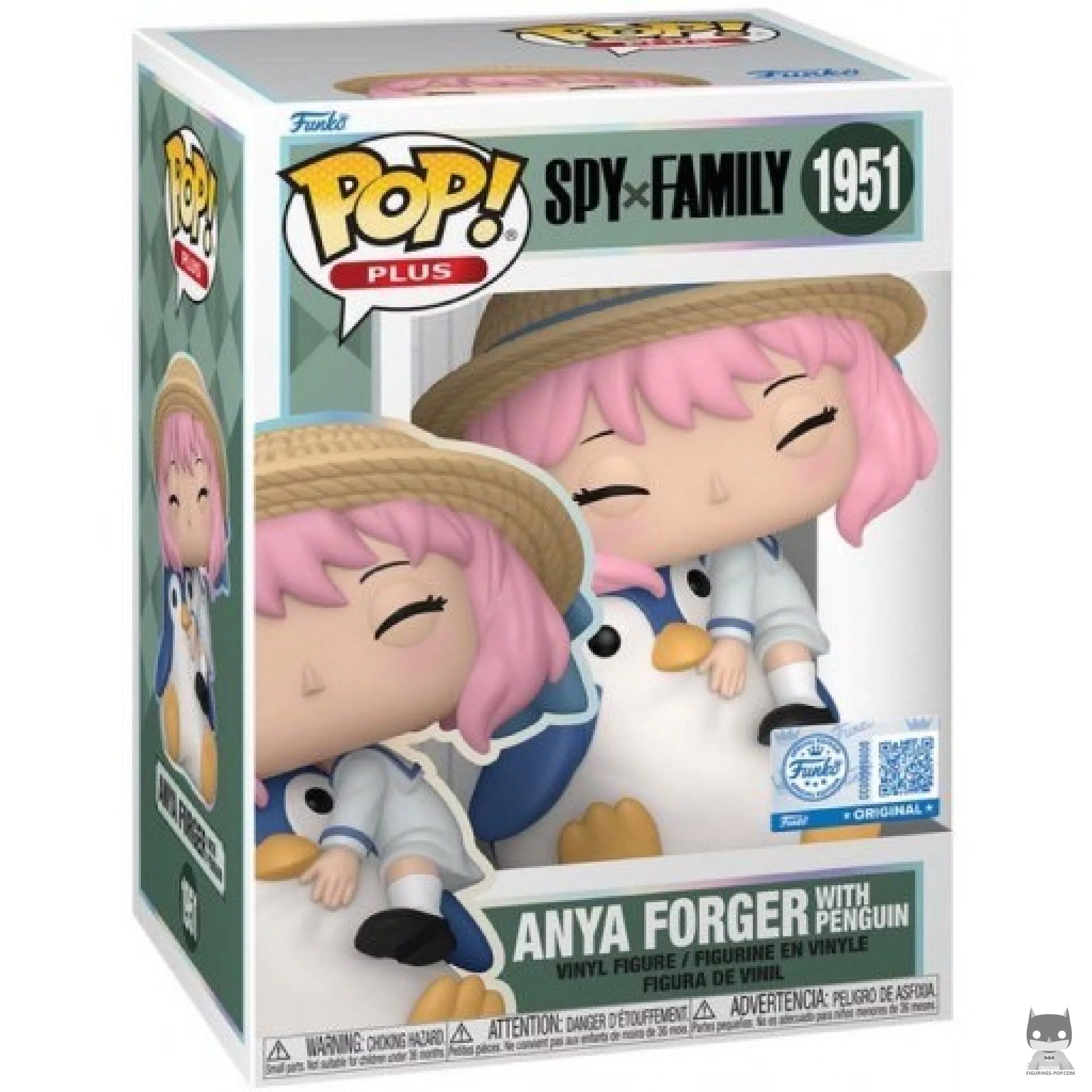 Figura Funko Pop! Anya Forger con Pingüino en su caja