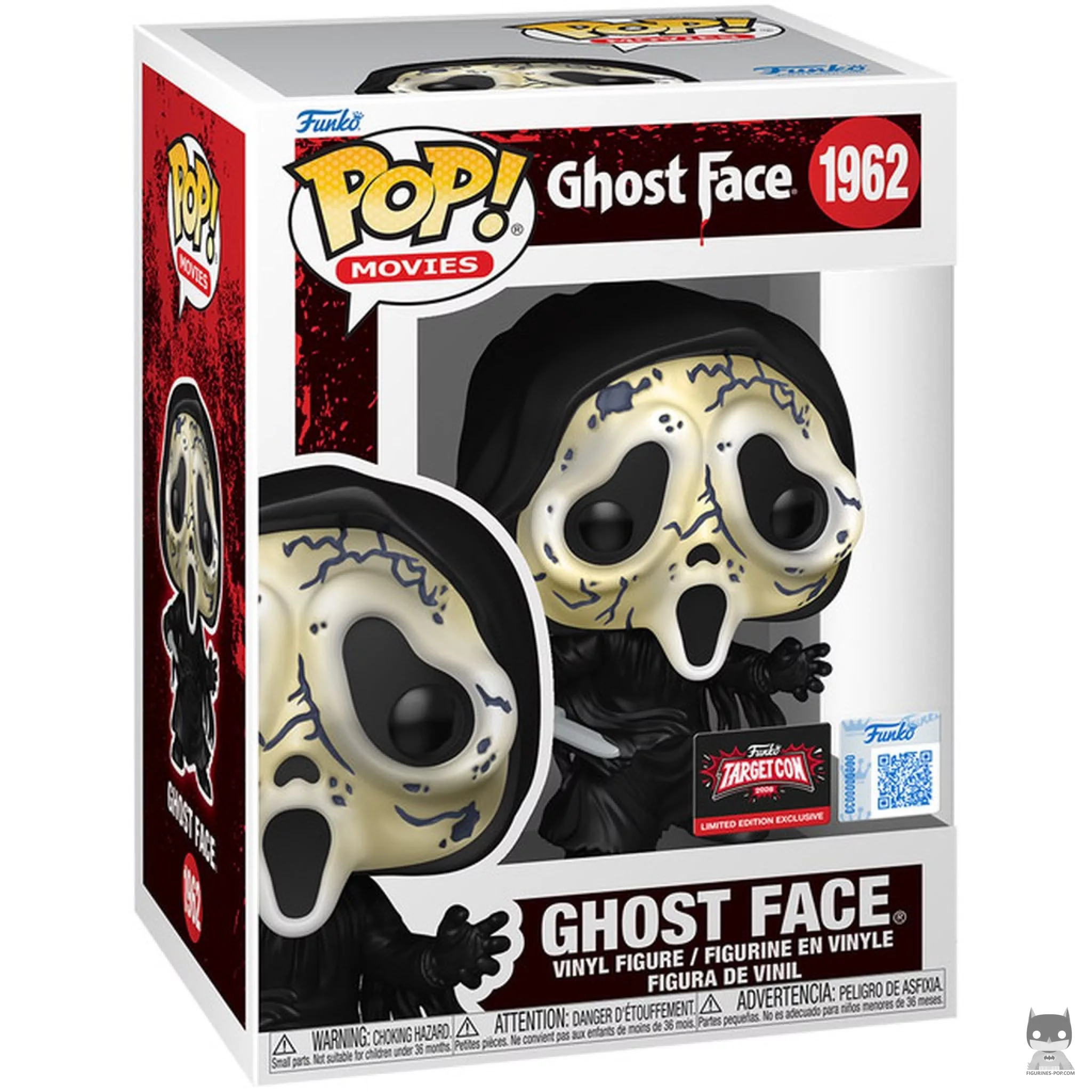 Figura Funko Pop! Ghost Face (Máscara desgastada) en su caja