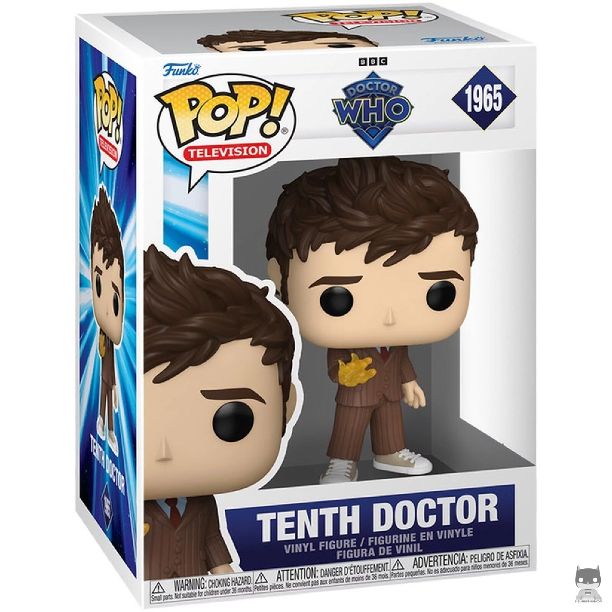 Figura Funko Pop! Décimo Doctor en su caja