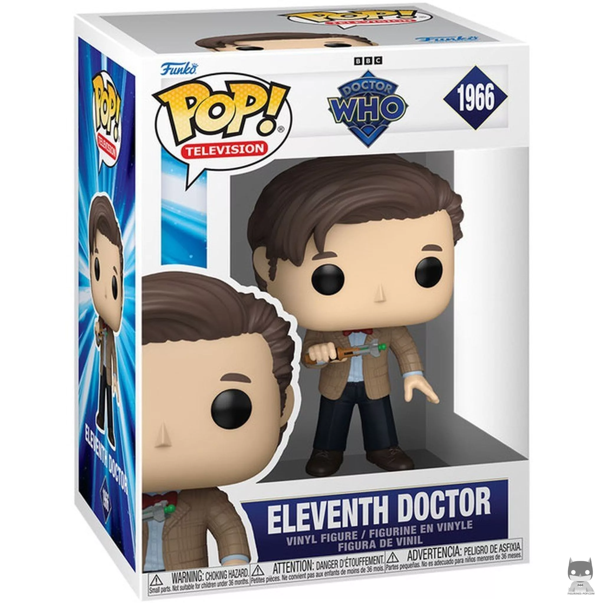 Figura Funko Pop! Undécimo Doctor en su caja