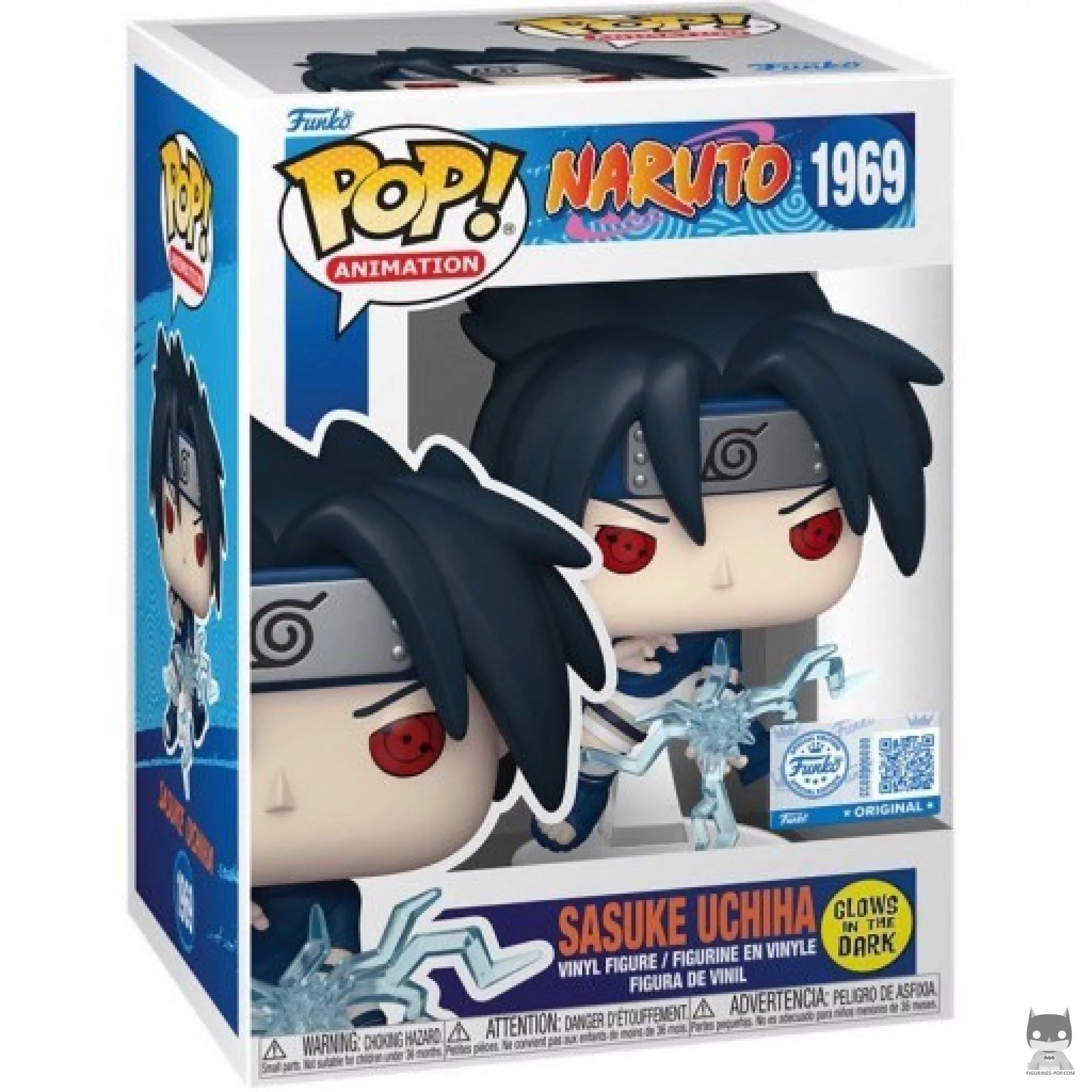 Figura Funko Pop! Sasuke Uchiha (Brilla en la oscuridad) en su caja