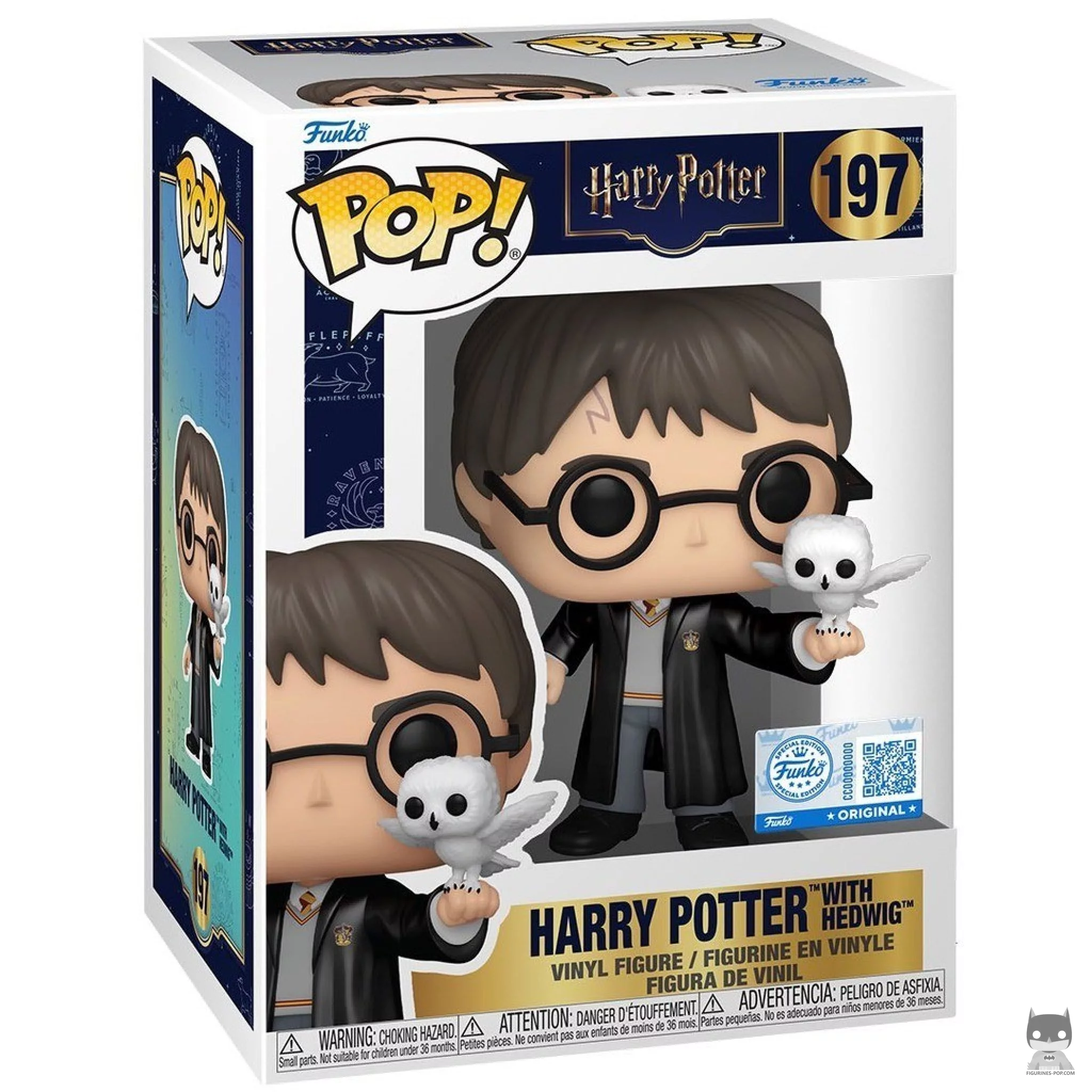 Figura Funko Pop! Harry Potter con Hedwig en su caja