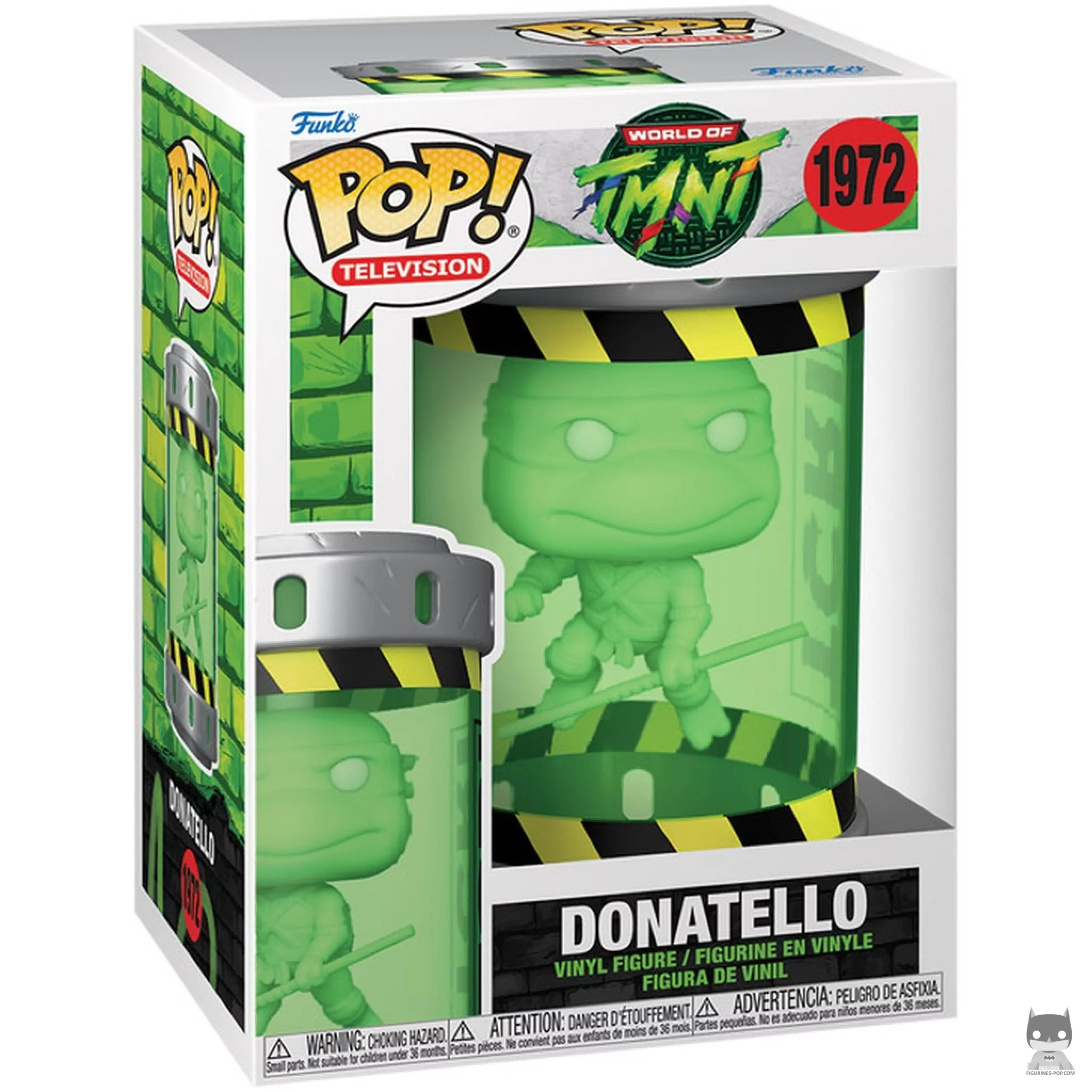 Figura Funko Pop! Donatello (Ooze Canister) en su caja