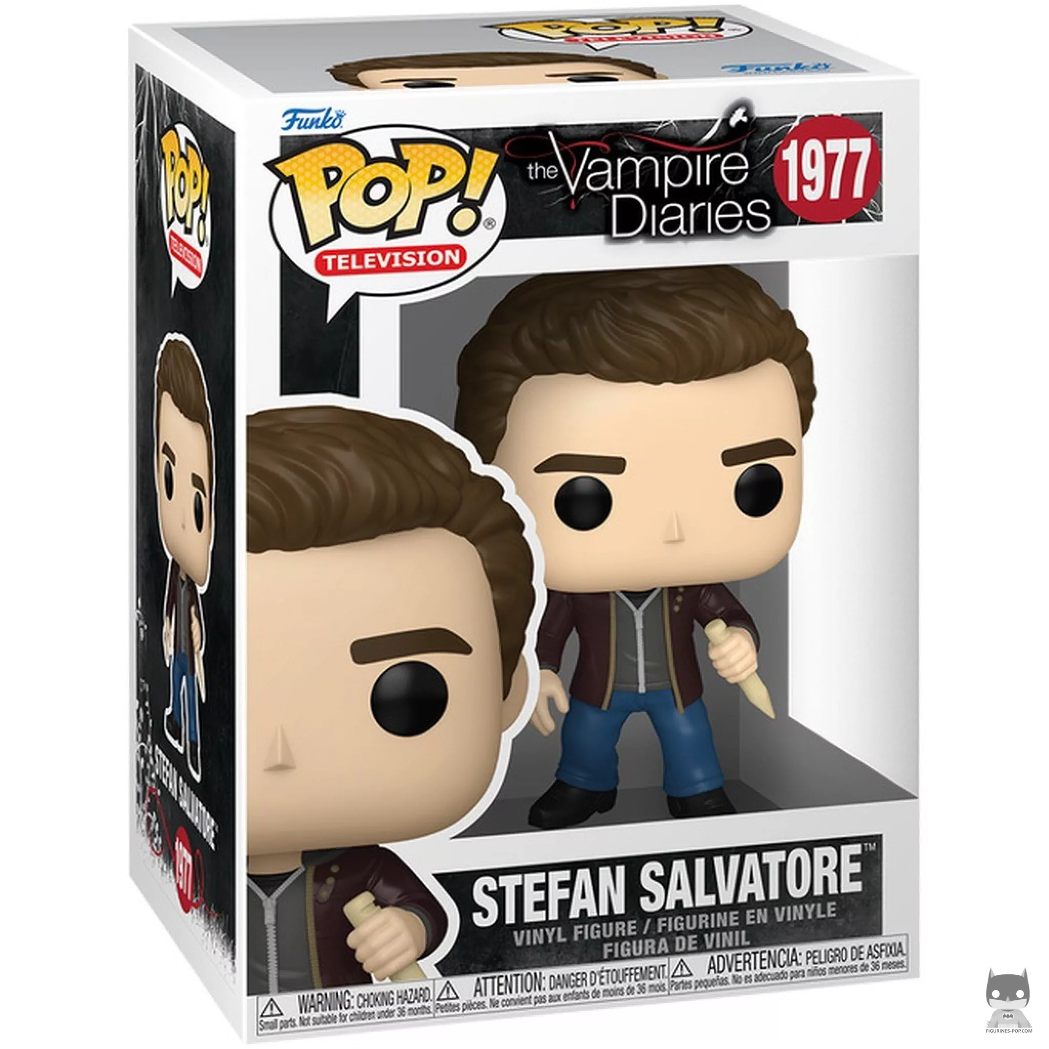 Figura Funko Pop! Stefan Salvatore en su caja