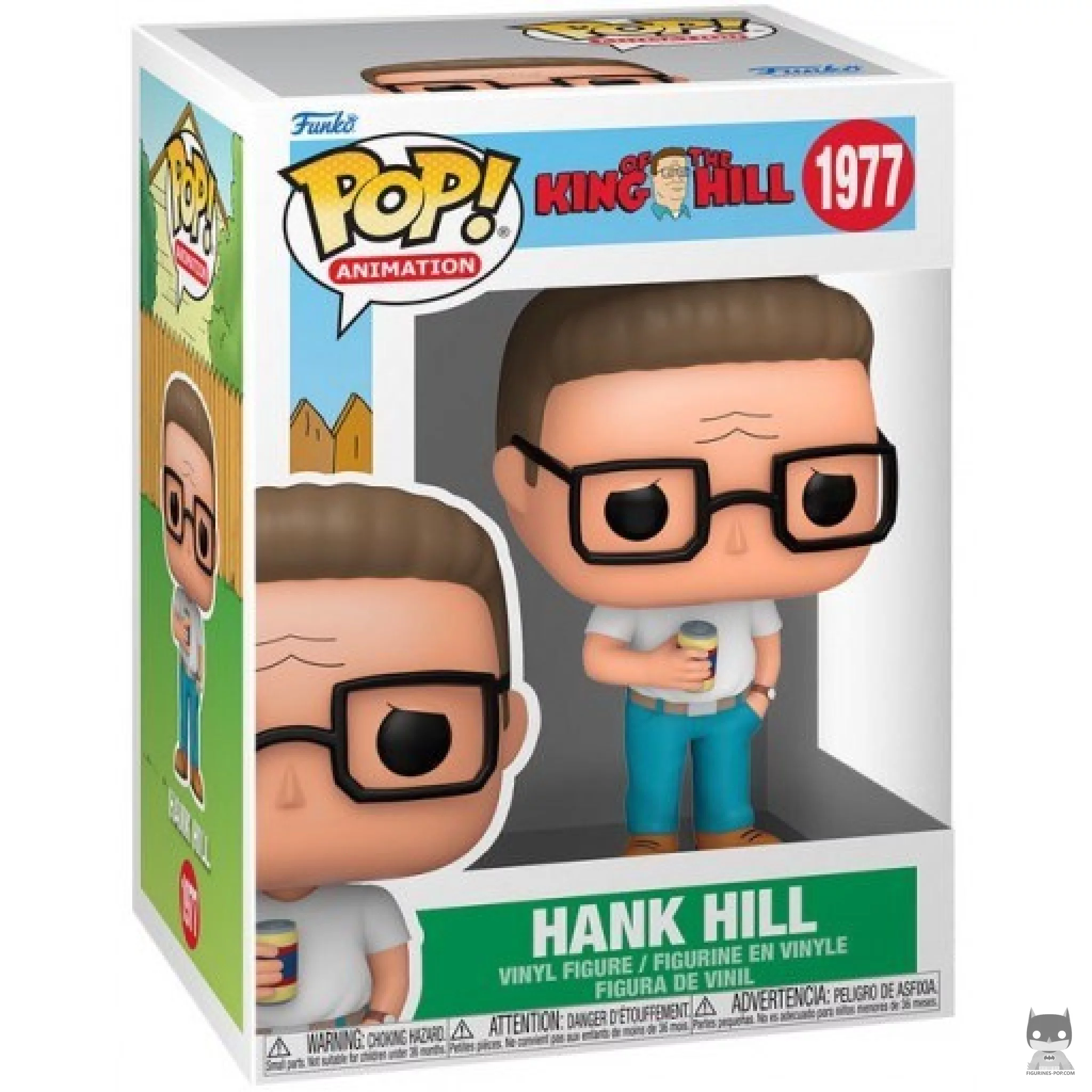 Figura Funko Pop! Hank Hill en su caja