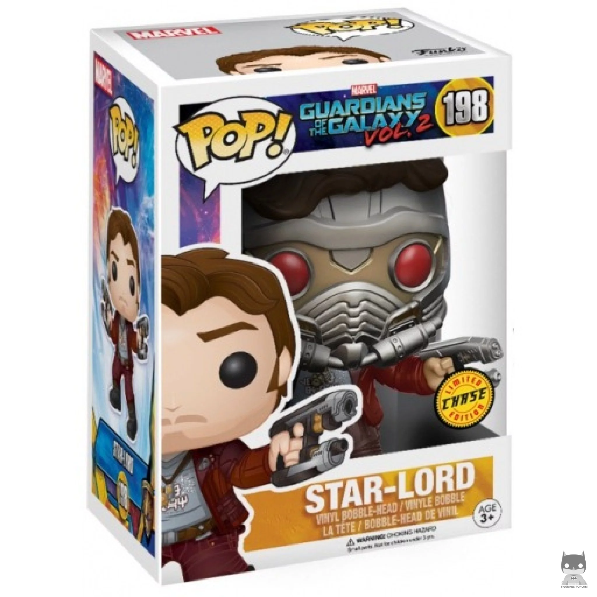 Figura Funko Pop! Star-Lord (Chase) en su caja