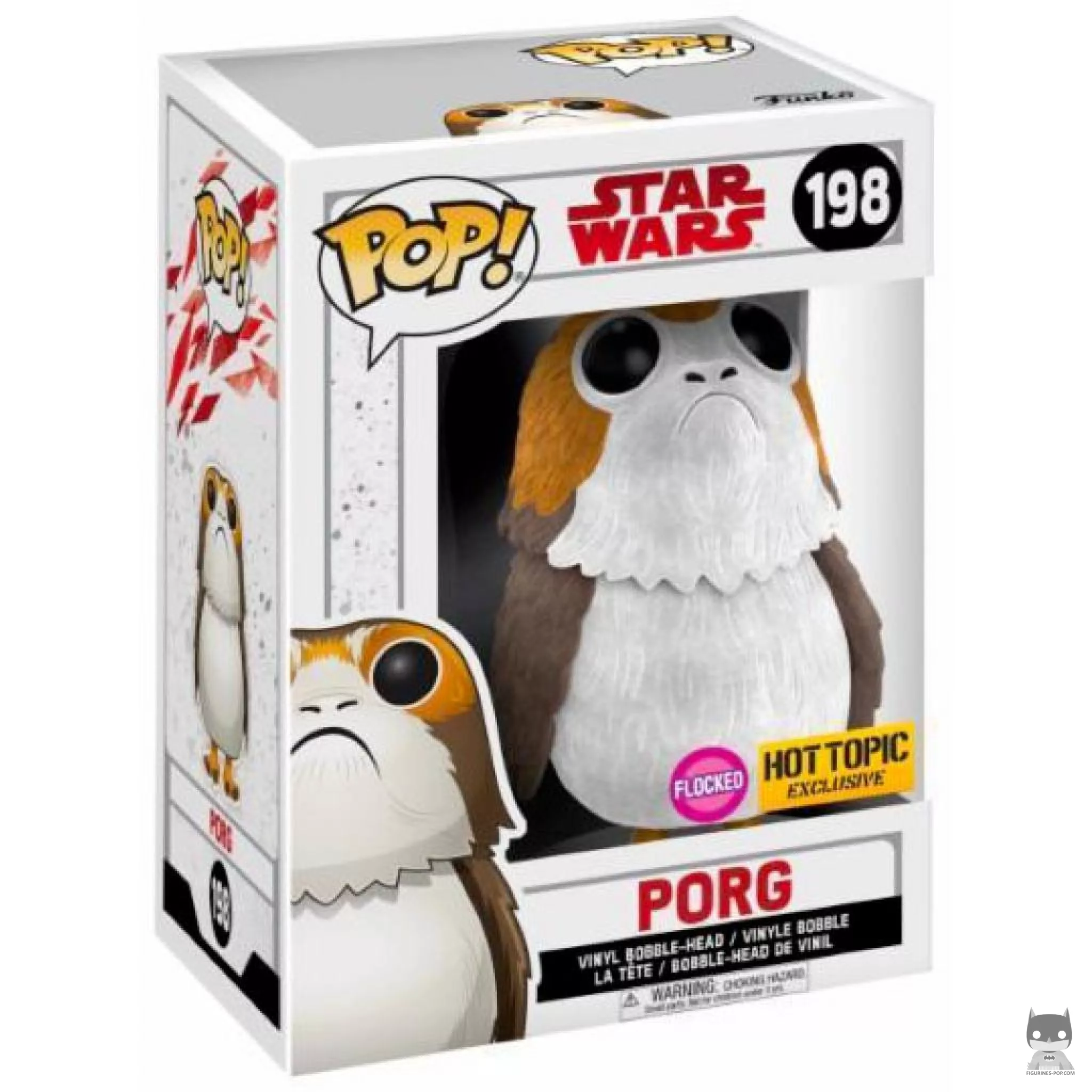 Figura Funko Pop! Porg (Flocado) en su caja