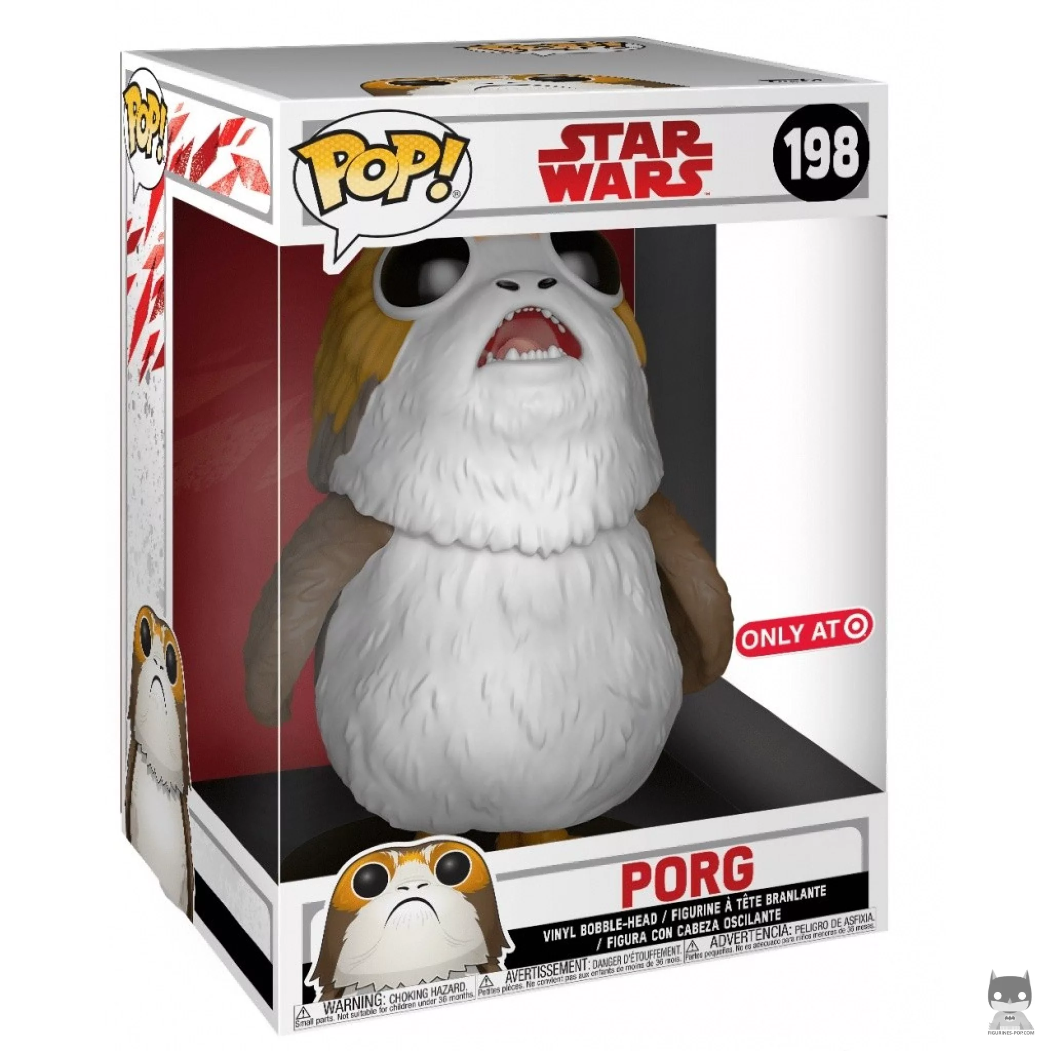 Figura Funko Pop! Porg (Supersized) en su caja