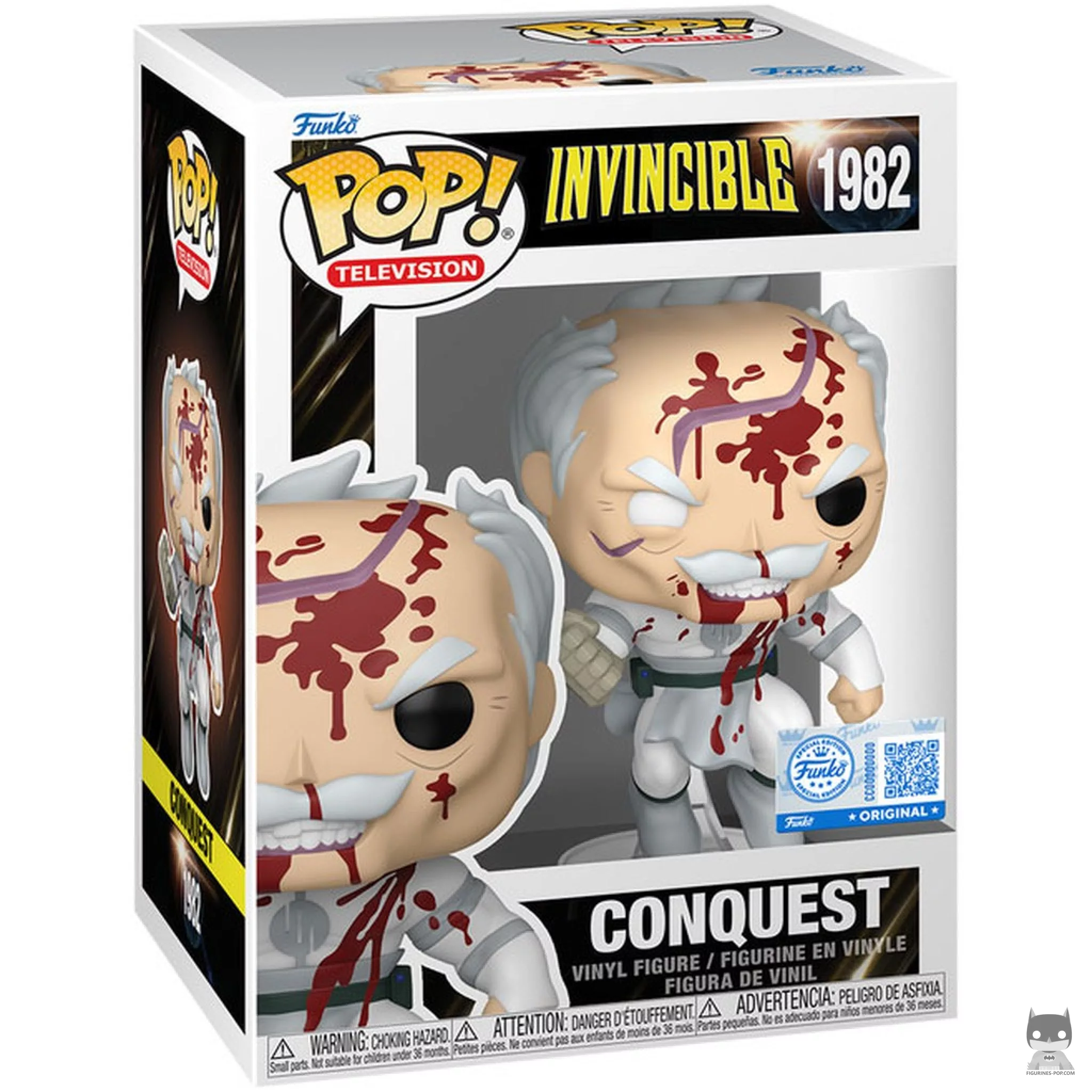Figura Funko Pop! Conquest (Ensangrentado) en su caja