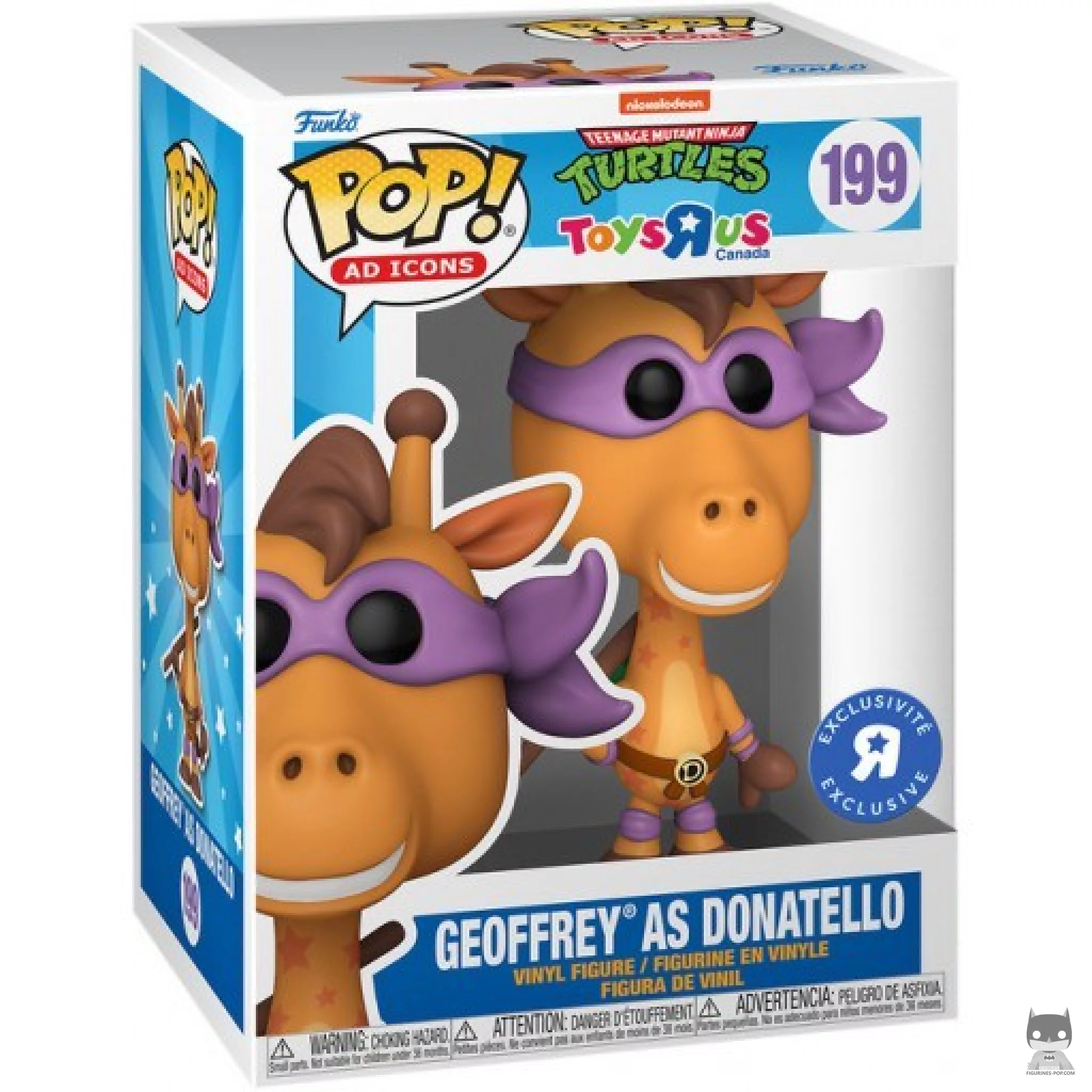 Figura Funko Pop! Geoffrey como Donatello en su caja