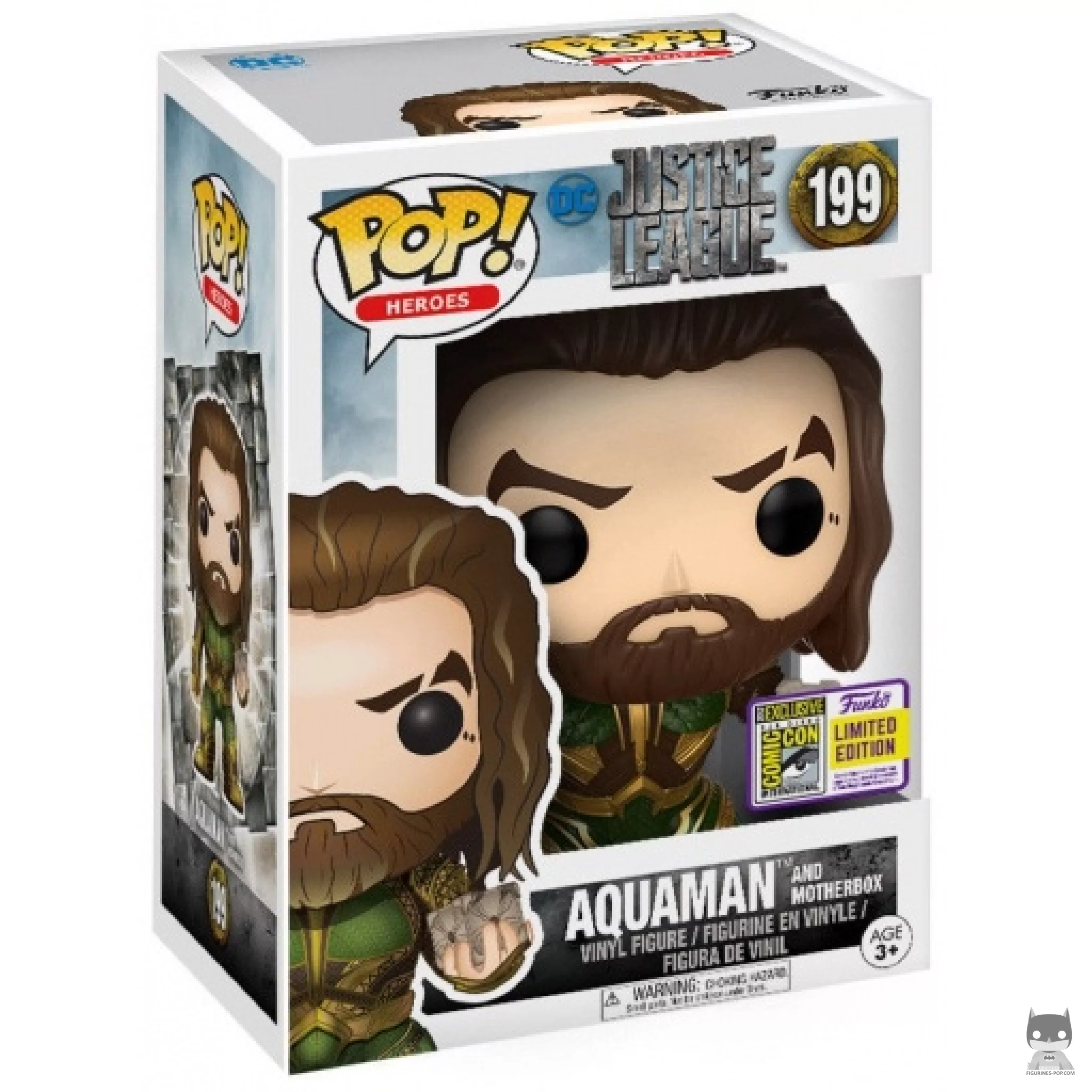 Figura Funko Pop! Aquaman con la Caja Madre en su caja