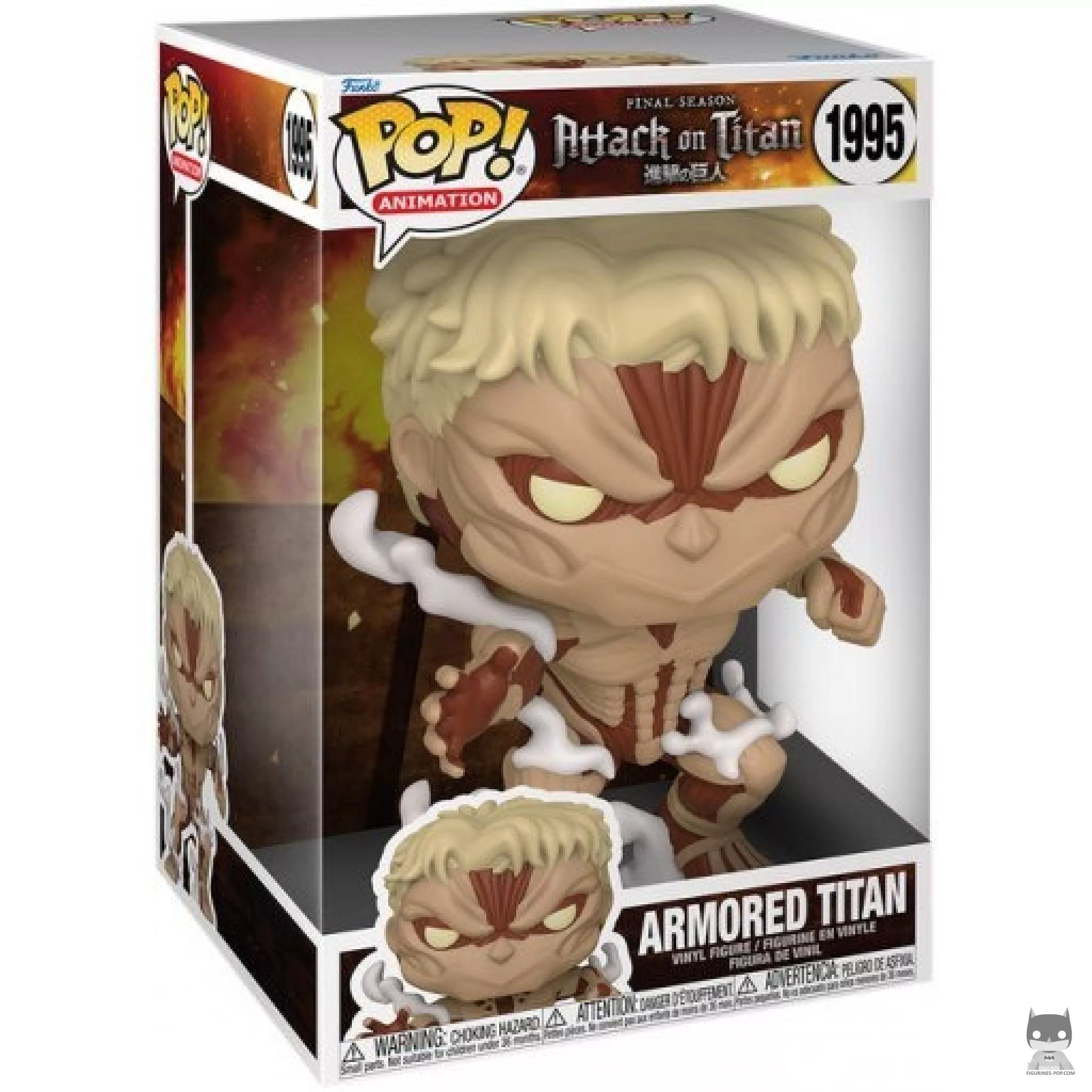 Figura Funko Pop! Titán Acorazado (Supersized) en su caja