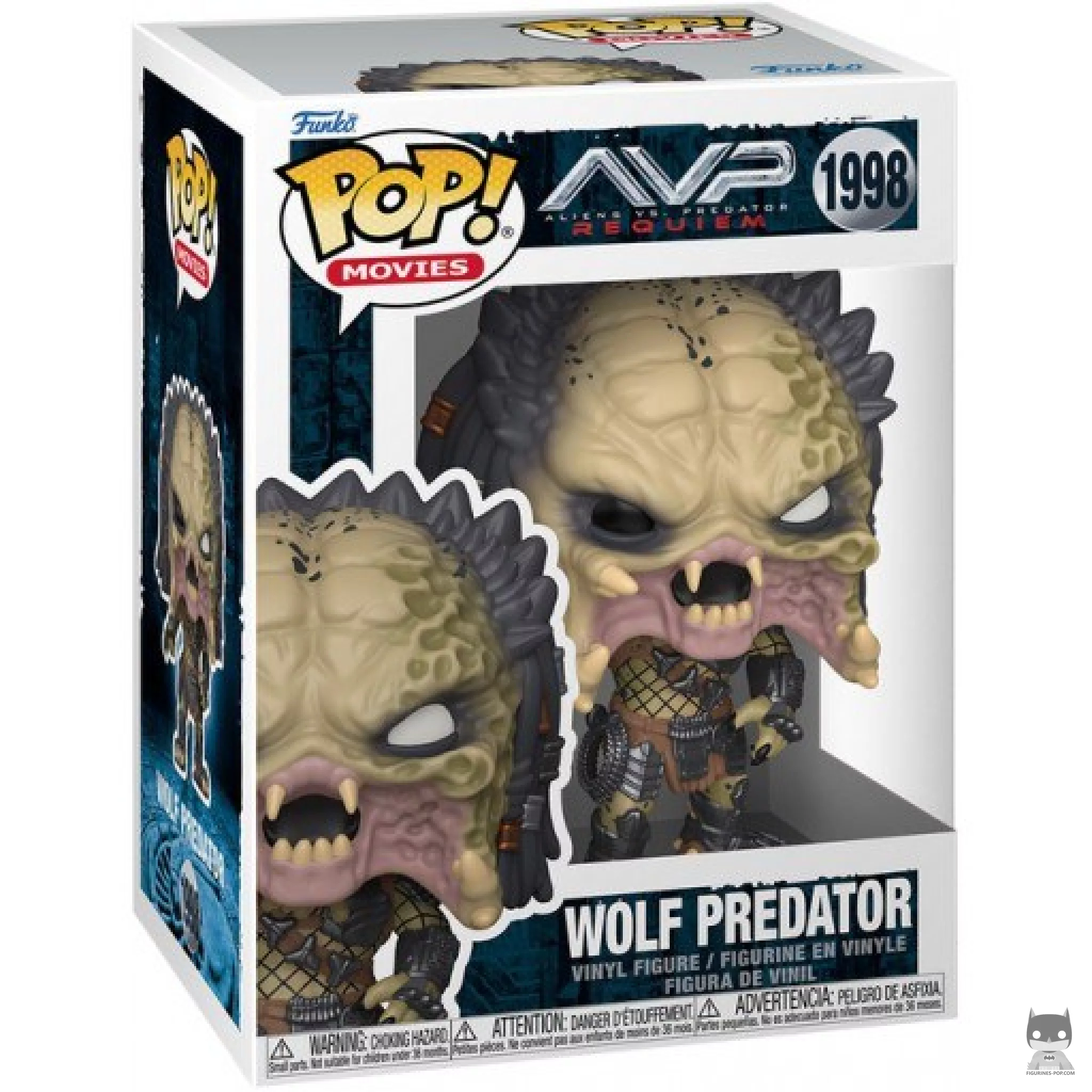 Figura Funko Pop! Predator Lobo en su caja