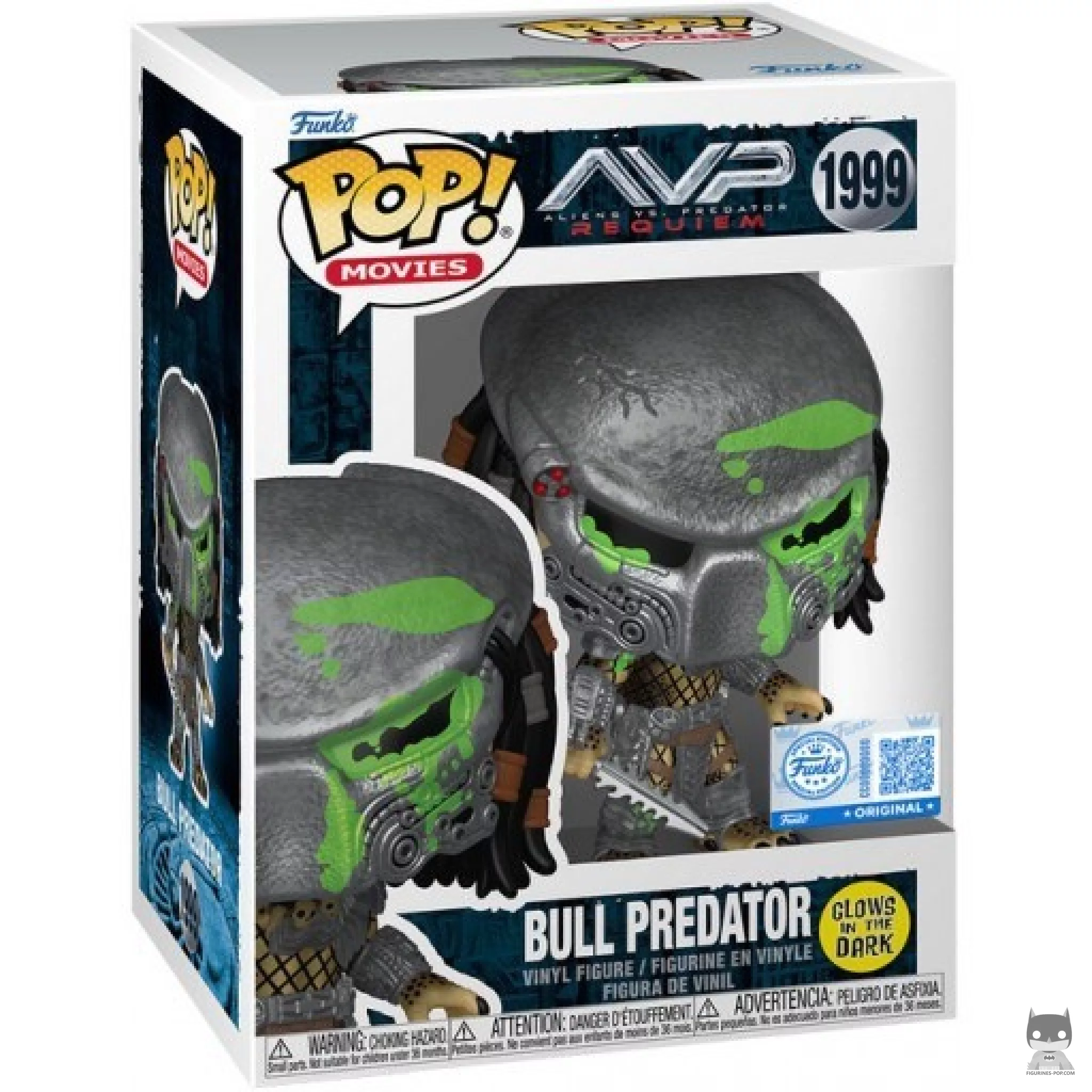 Figura Funko Pop! Predator Toro (Brilla en la oscuridad) en su caja