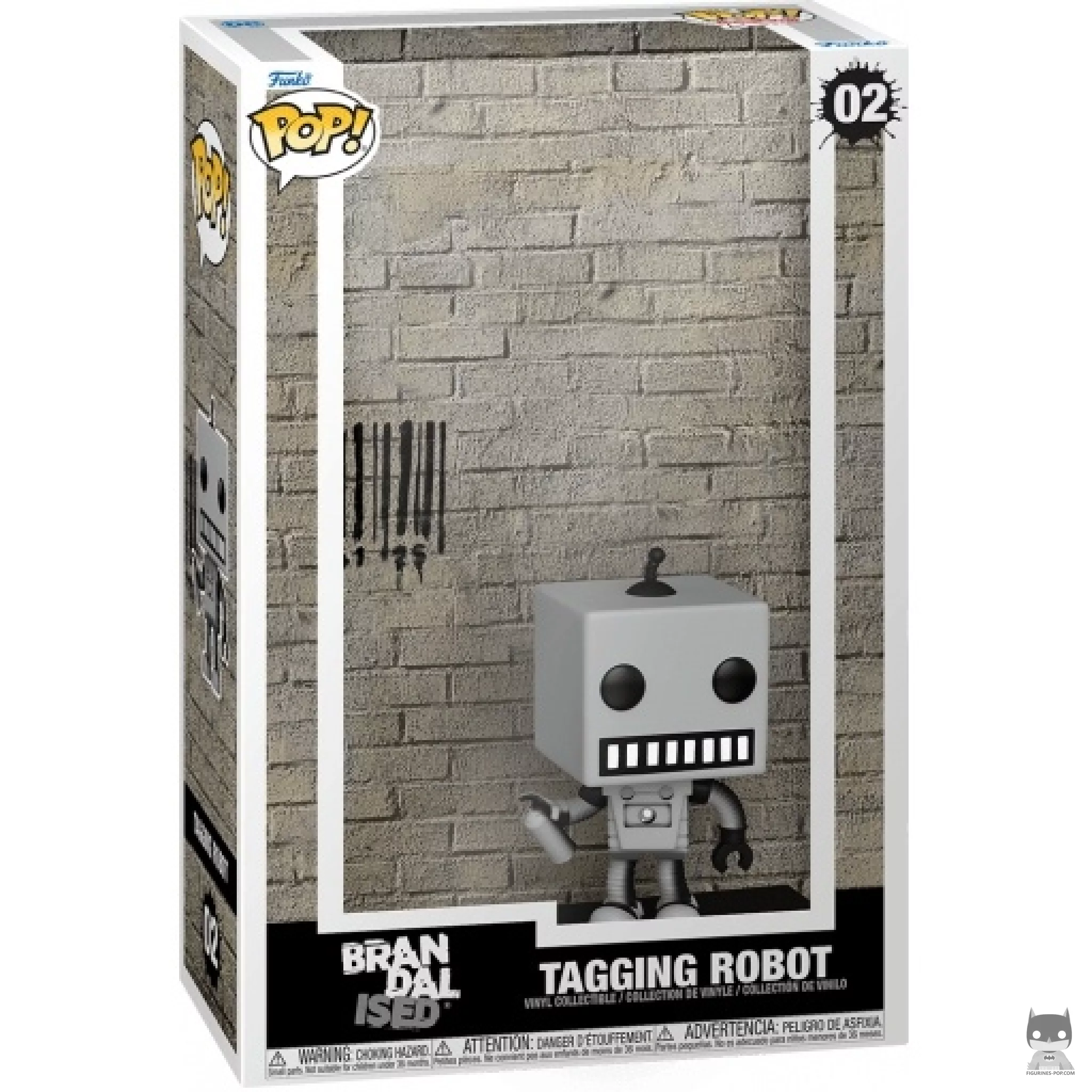 Figura Funko Pop! Robot grafitero en su caja