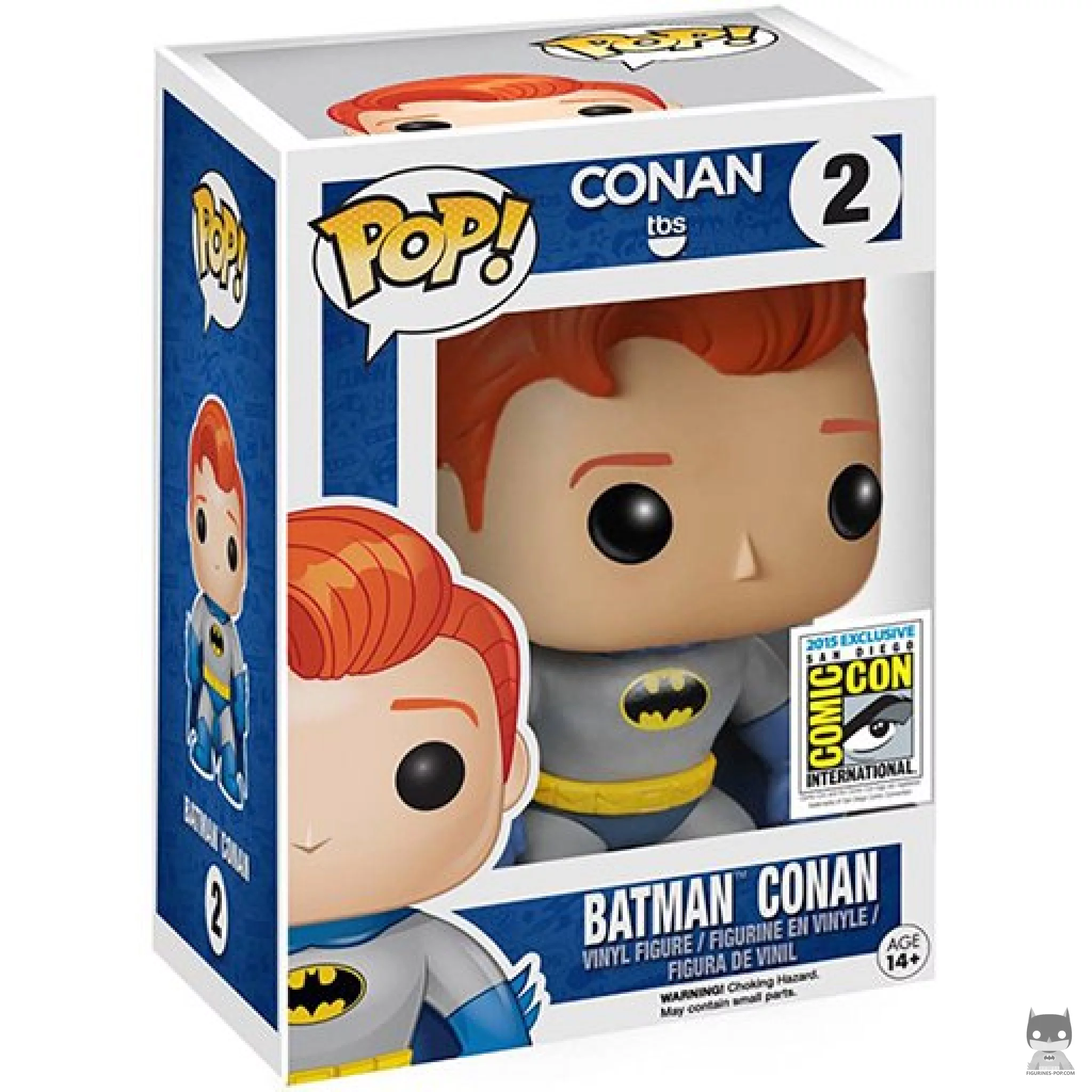 Figura Funko Pop! Conan O'Brien como Batman en su caja