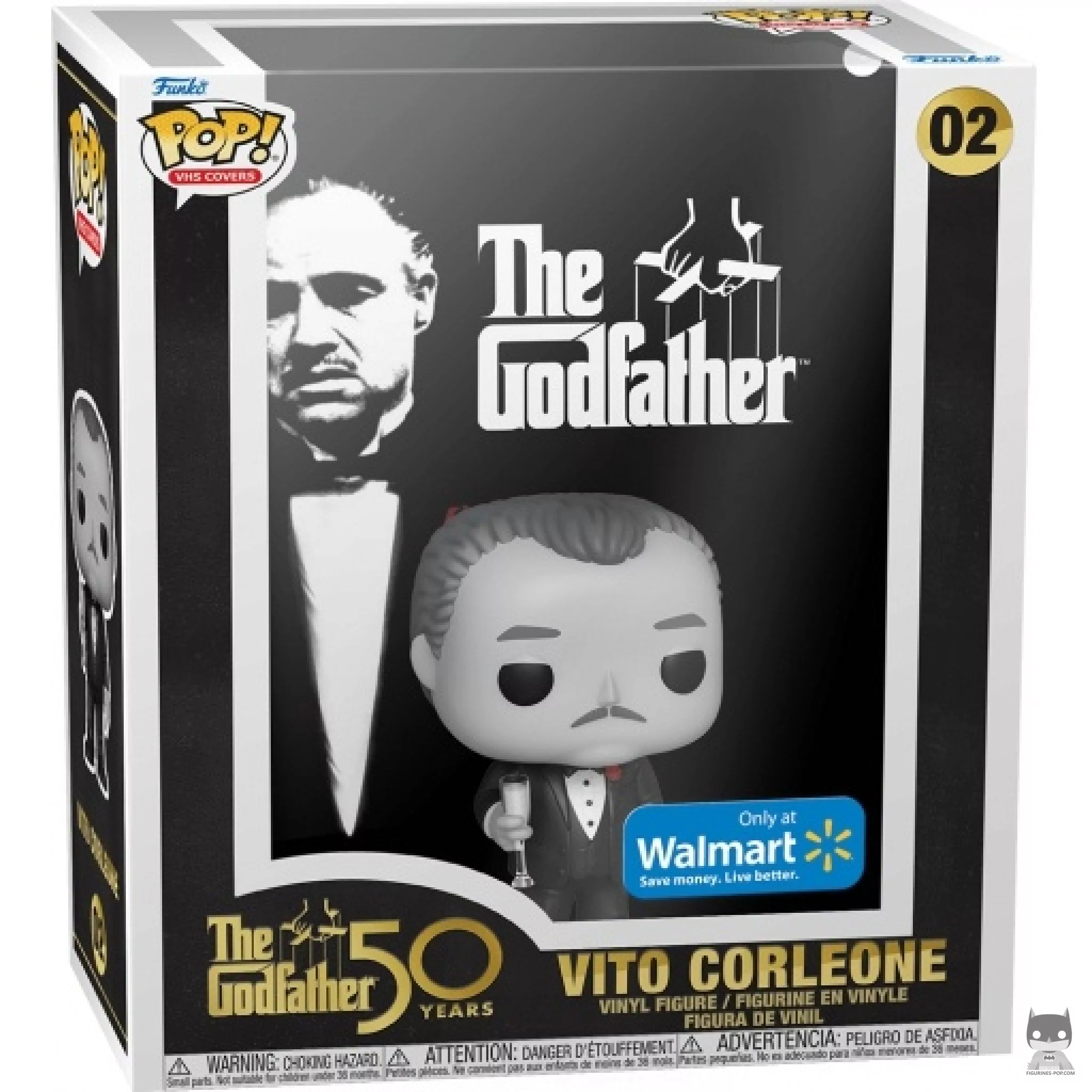 Figura Funko Pop! Vito Corleone (Blanco y negro) en su caja