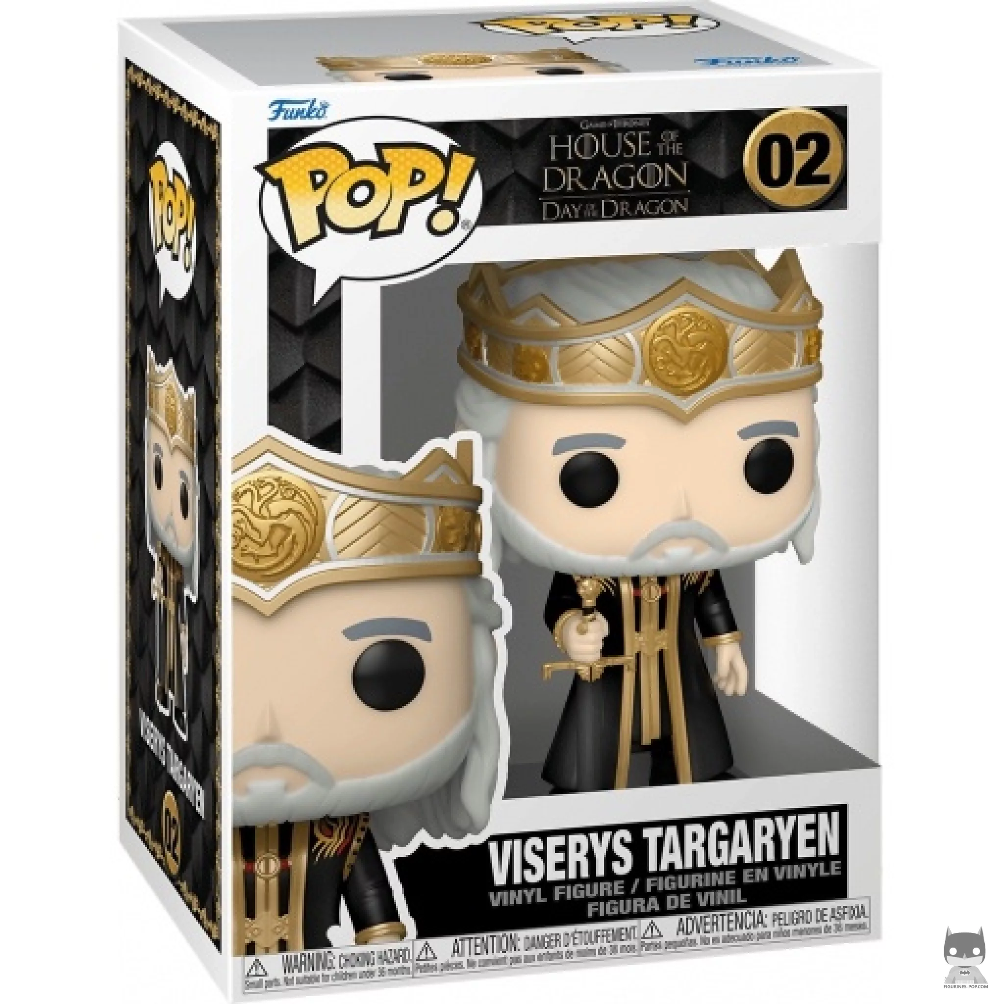 Figura Funko Pop! Viserys Targaryen en su caja