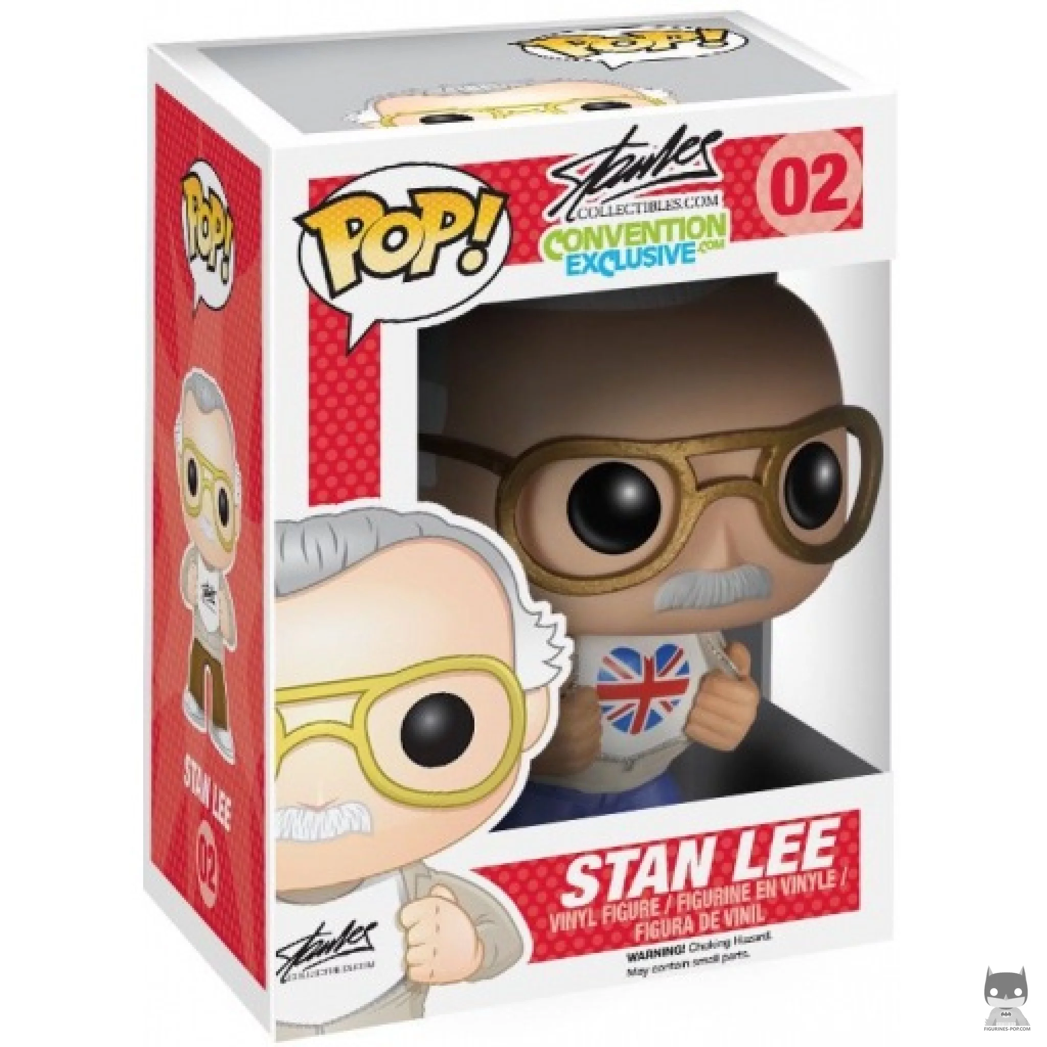 Figura Funko Pop! Stan Lee (Bandera británica) en su caja