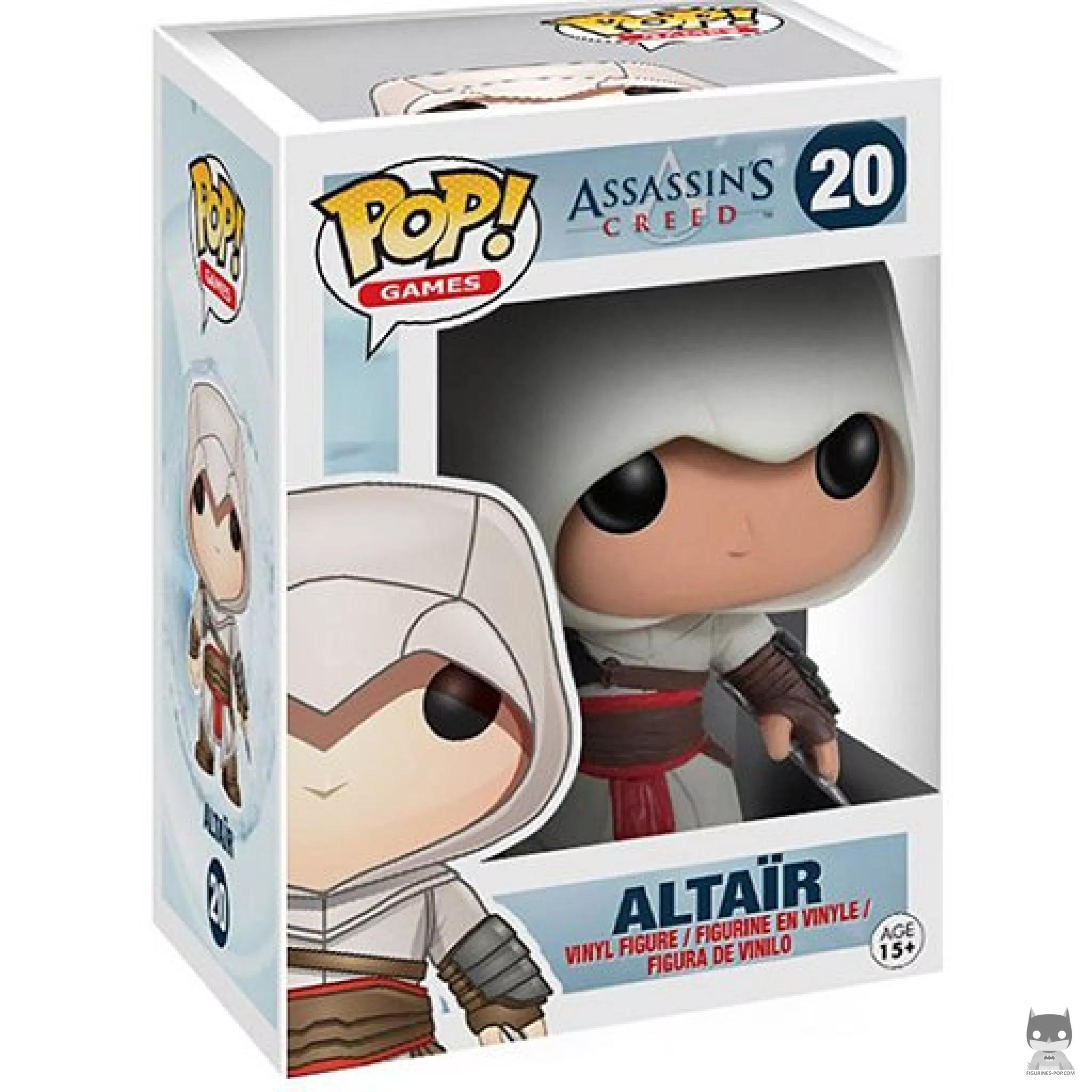 Figura Funko Pop! Altaïr Ibn-La'Ahad en su caja