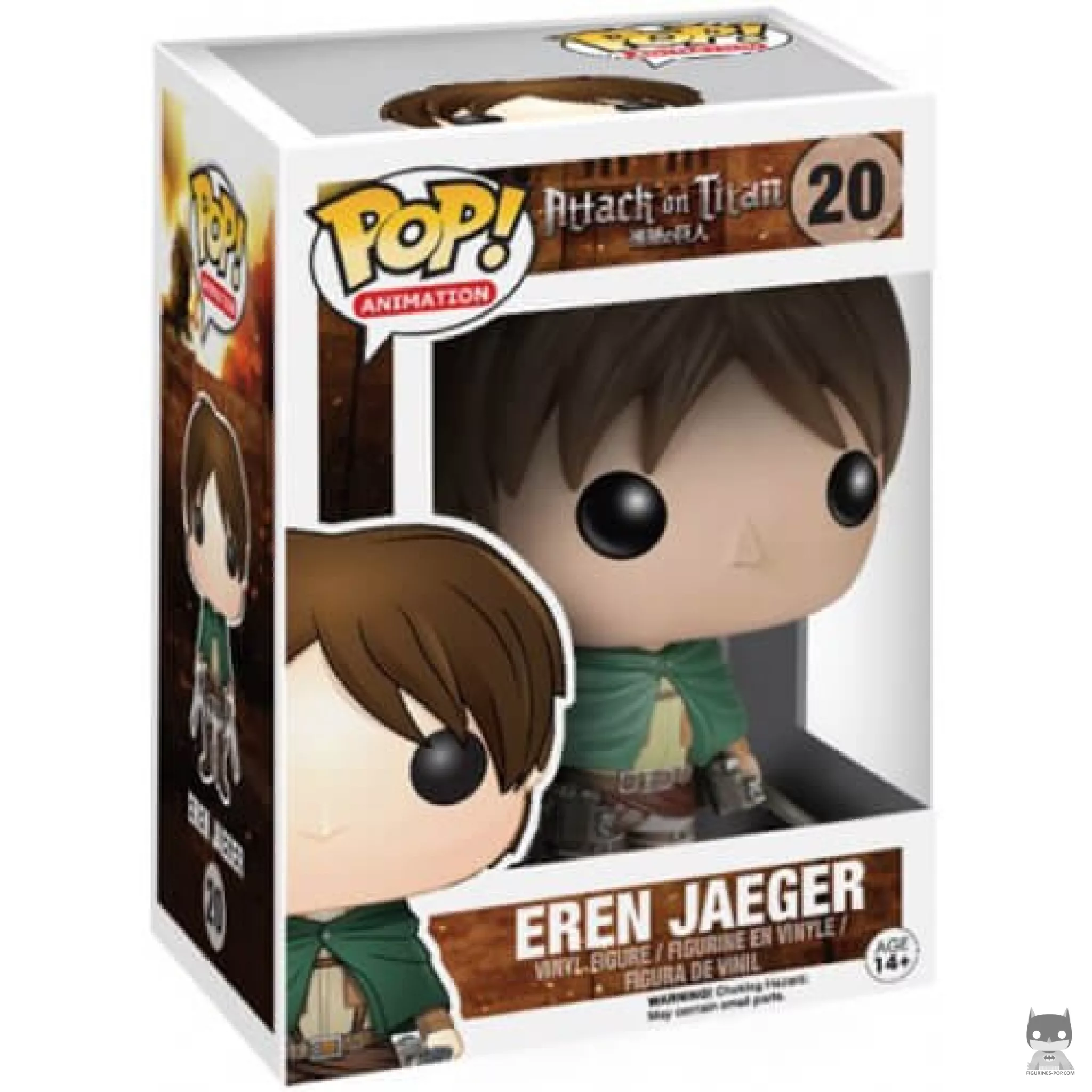 Figura Funko Pop! Eren Jaeger en su caja