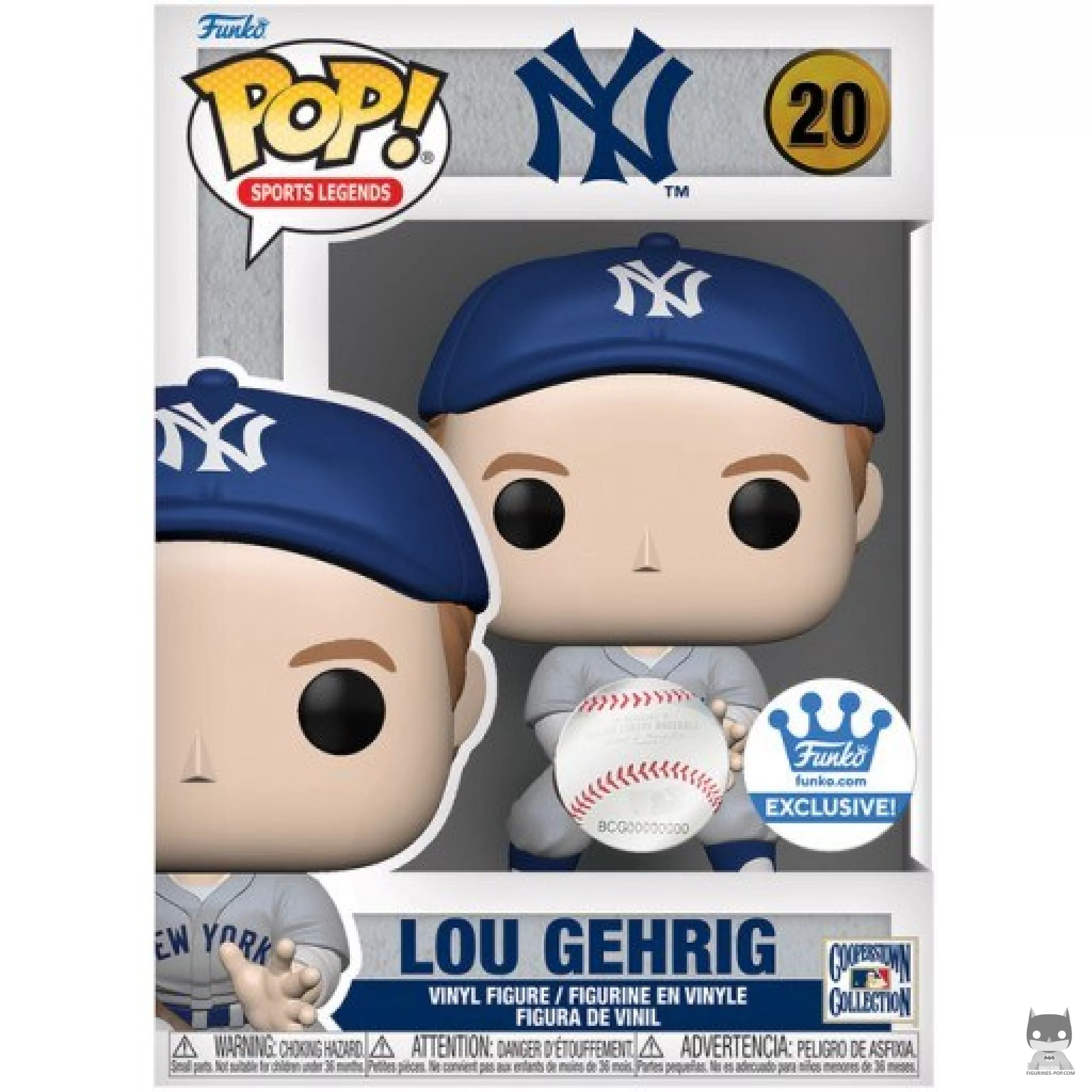 Figura Funko Pop! Lou Gehrig en su caja