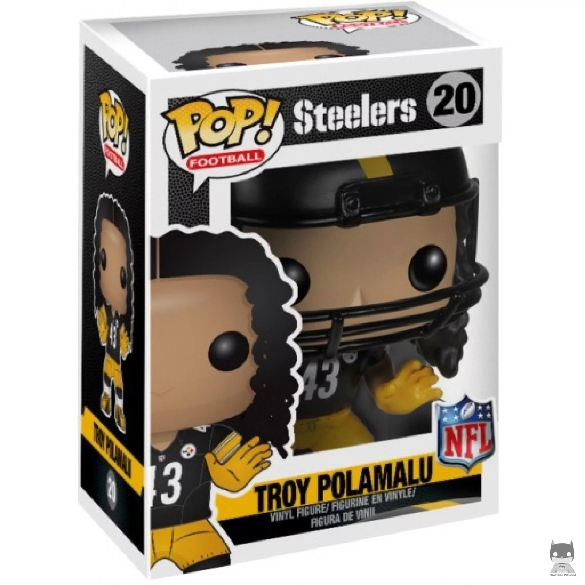 Figura Funko Pop! Troy Polamalu en su caja