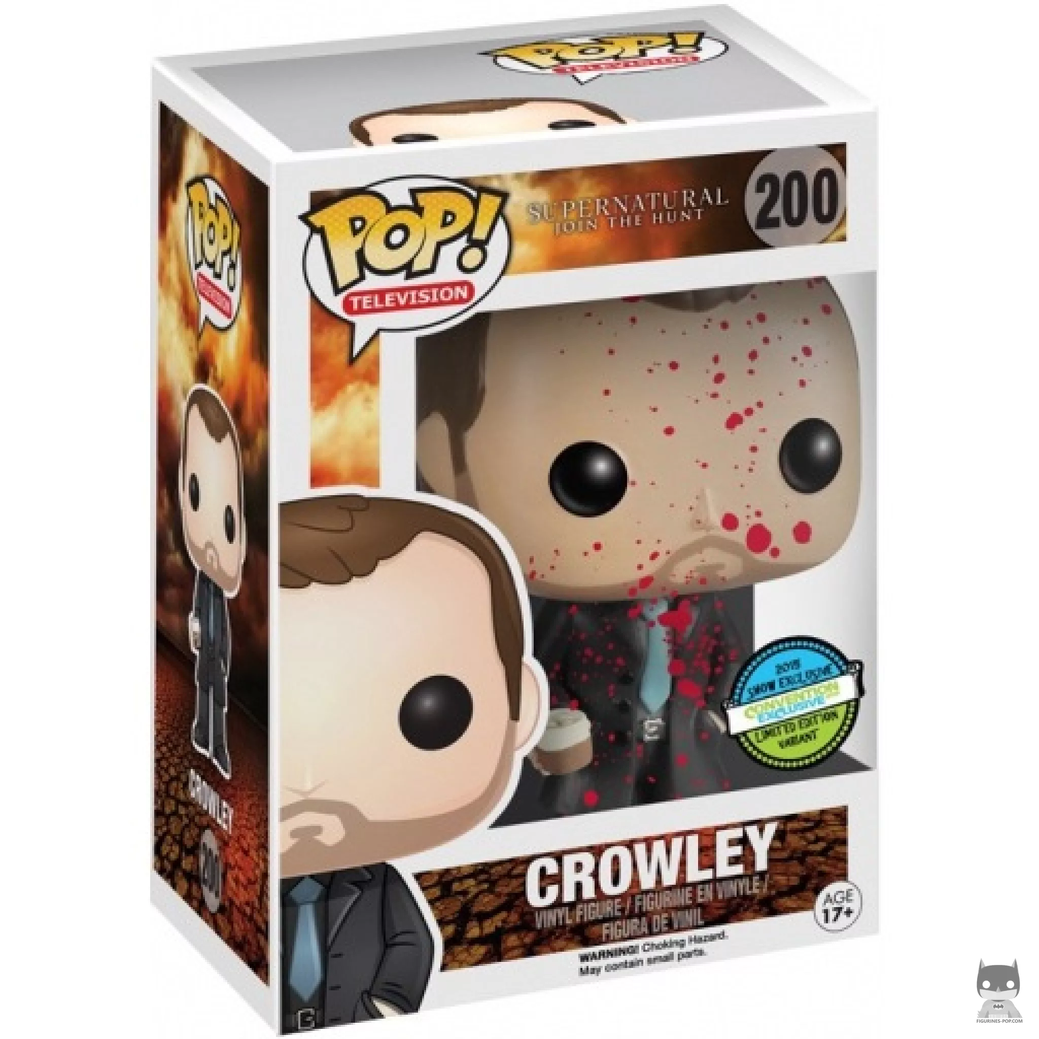 Figura Funko Pop! Crowley (Ensangrentado) en su caja
