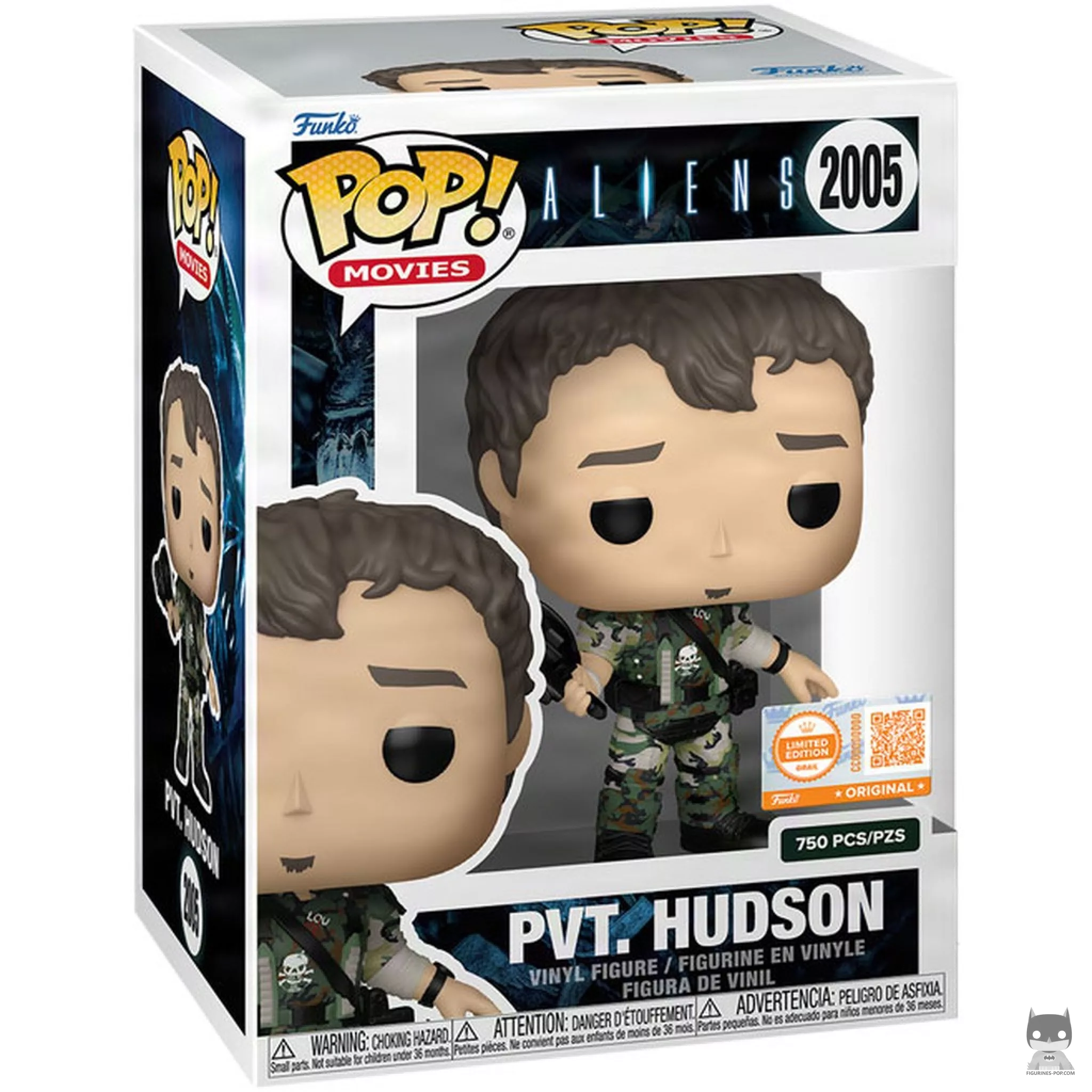 Figura Funko Pop! Pvt. Hudson en su caja