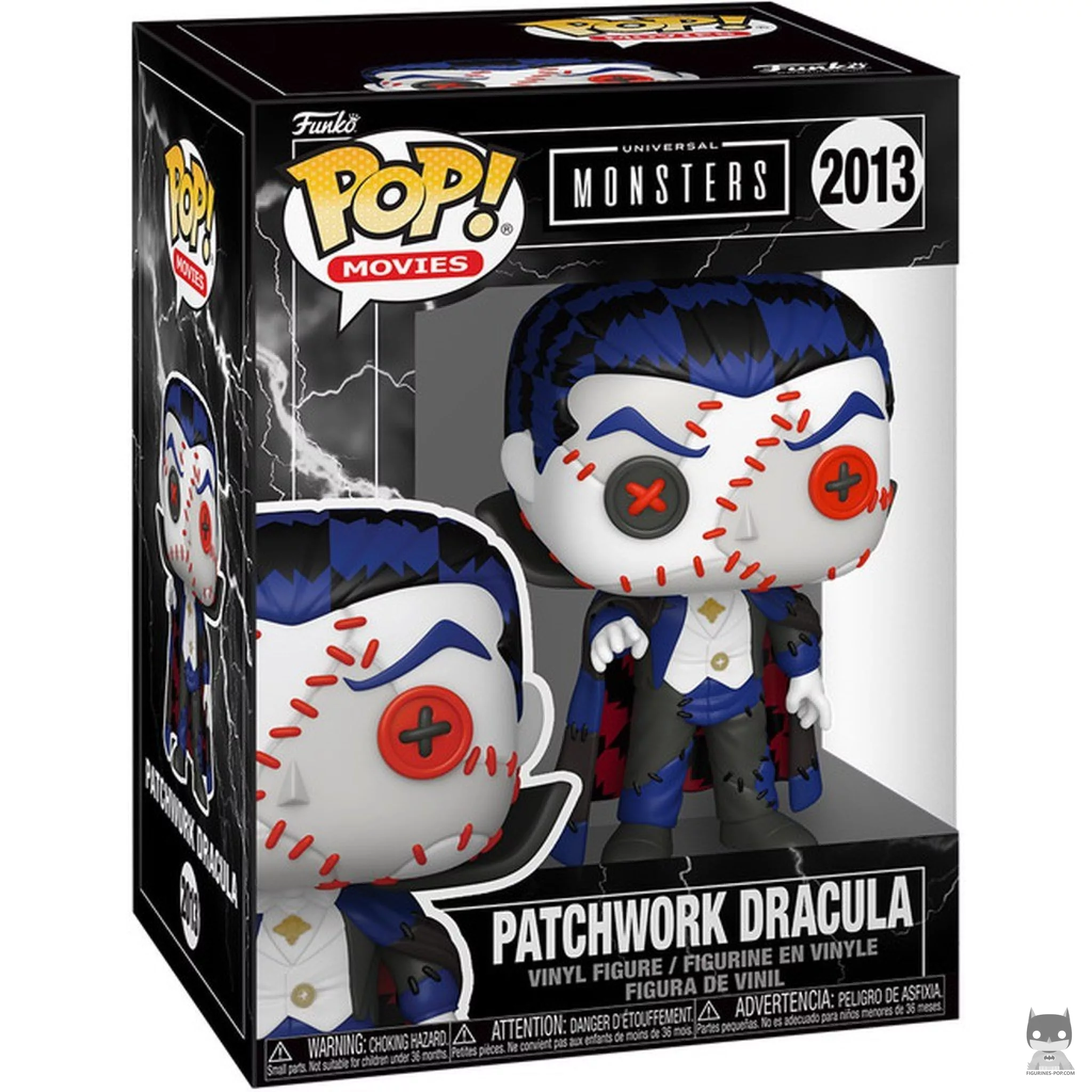 Figura Funko Pop! Drácula Patchwork en su caja