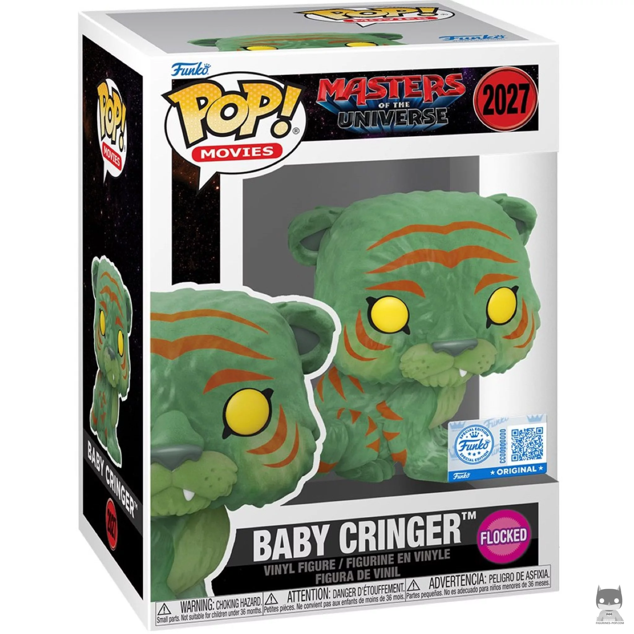 Figura Funko Pop! Cringer bebé (Flocado) en su caja