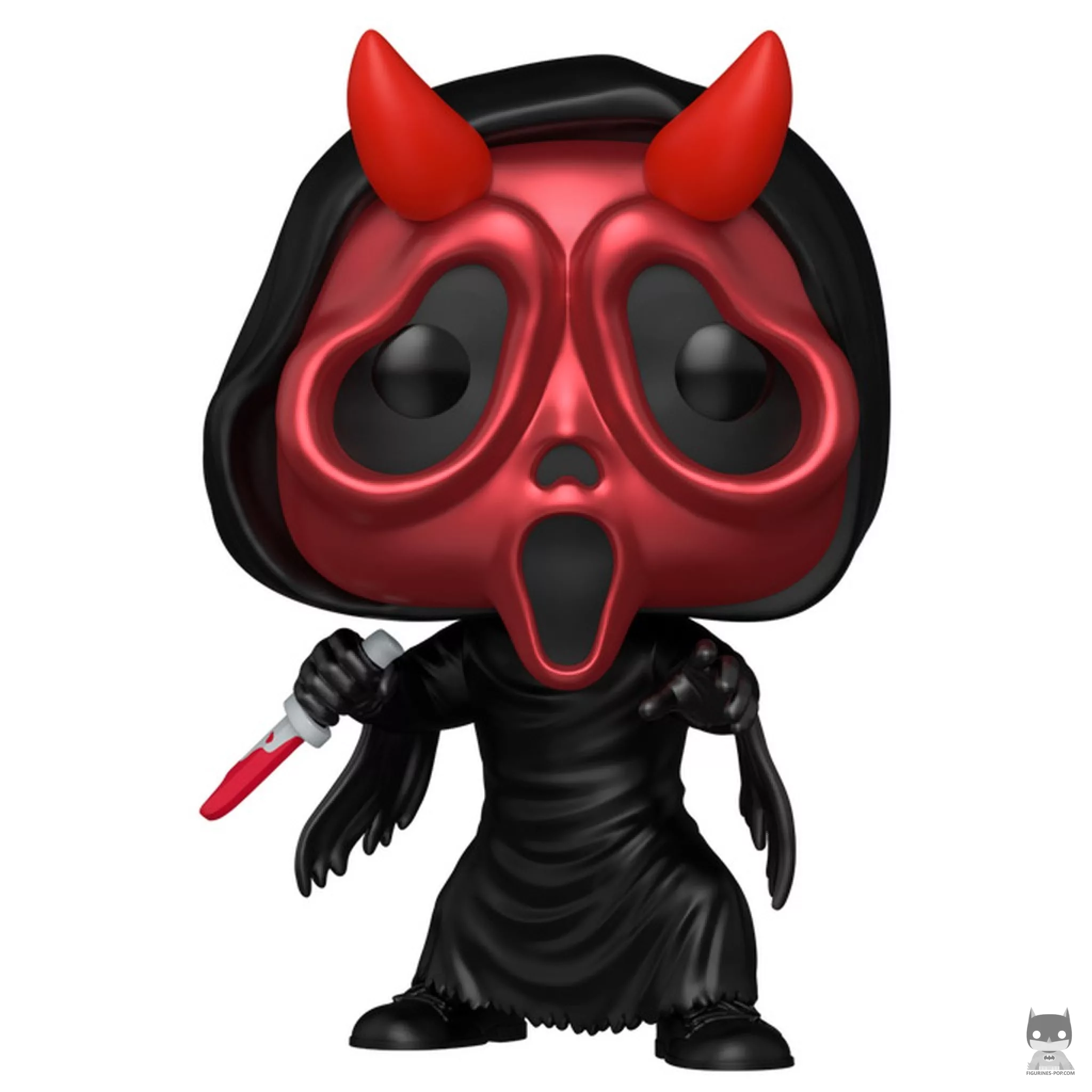 Figura Funko Pop! Ghost Face cara de diablo (Cromado) (Scream)