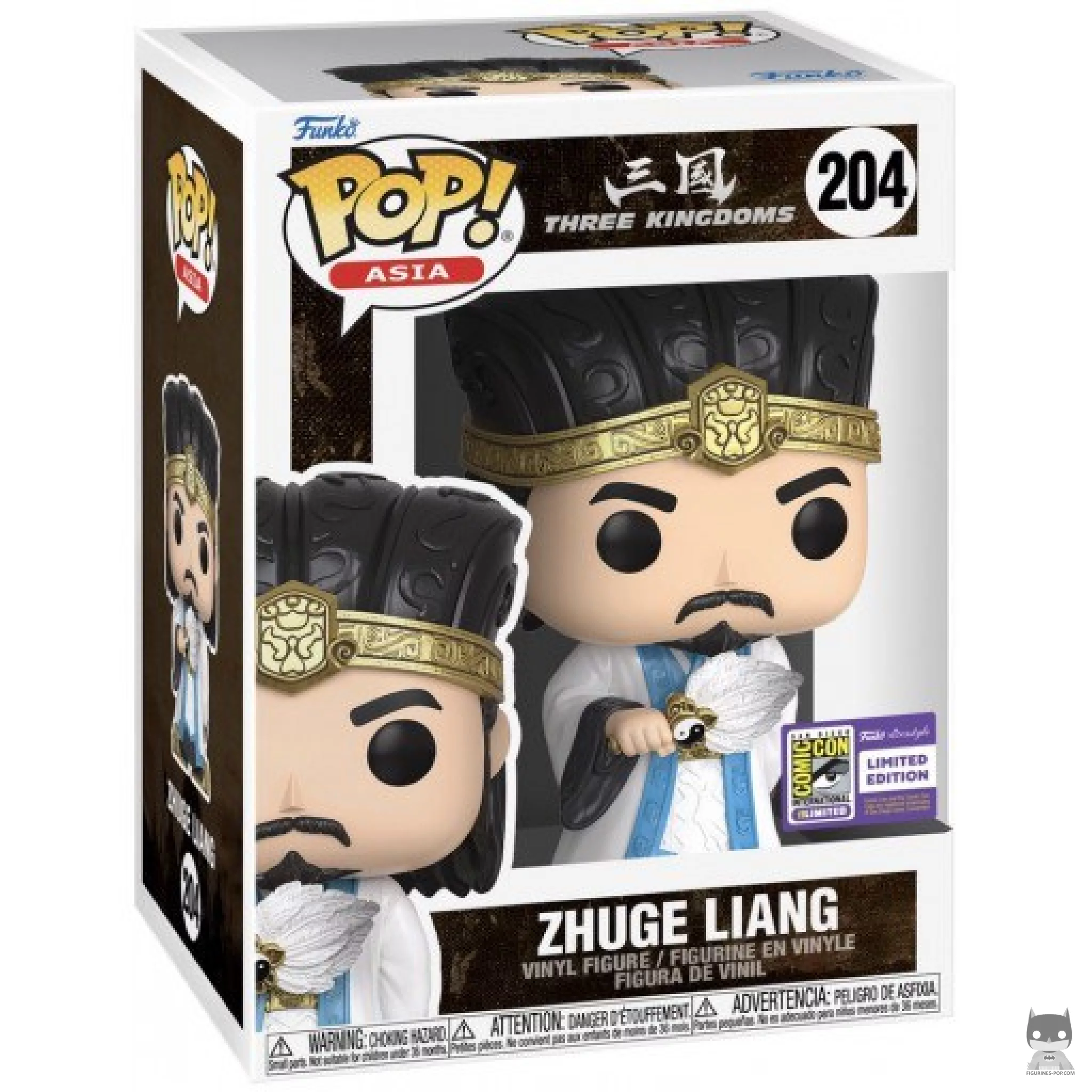 Figura Funko Pop! Zhuge Liang en su caja