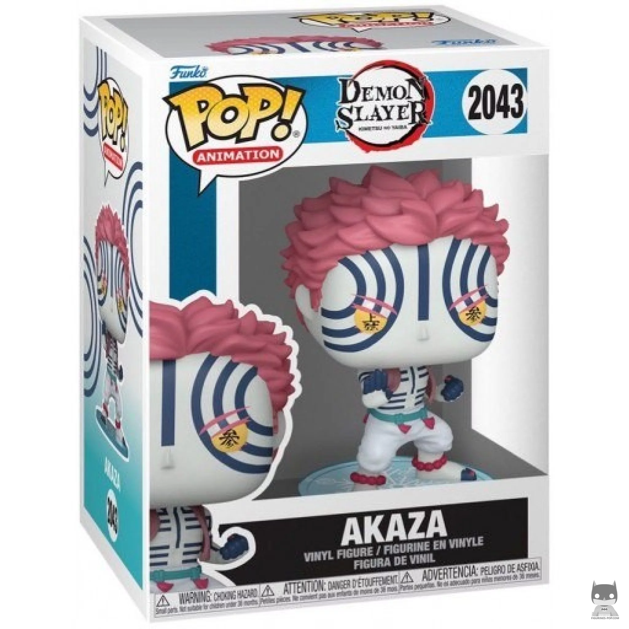 Figura Funko Pop! Akaza en su caja