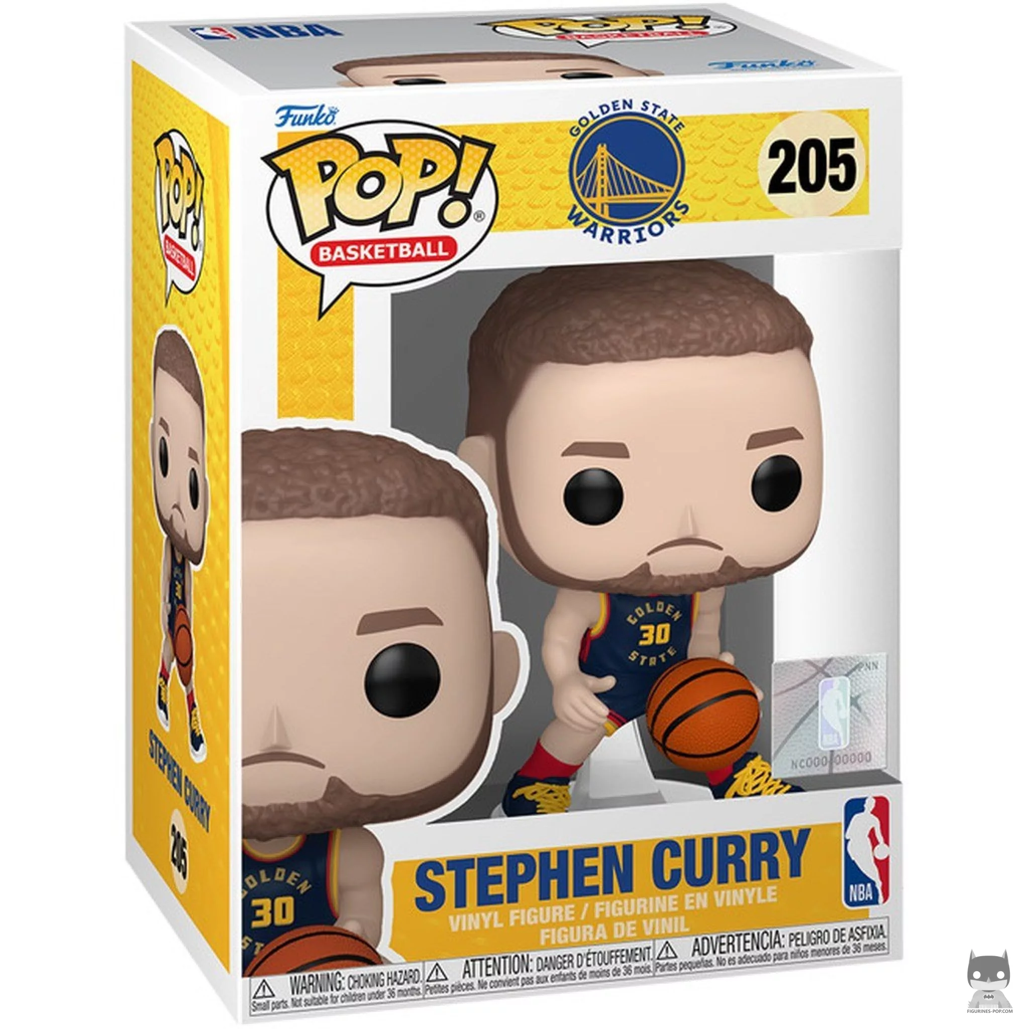 Figura Funko Pop! Stephen Curry (Uniforme City Edition 2024) en su caja