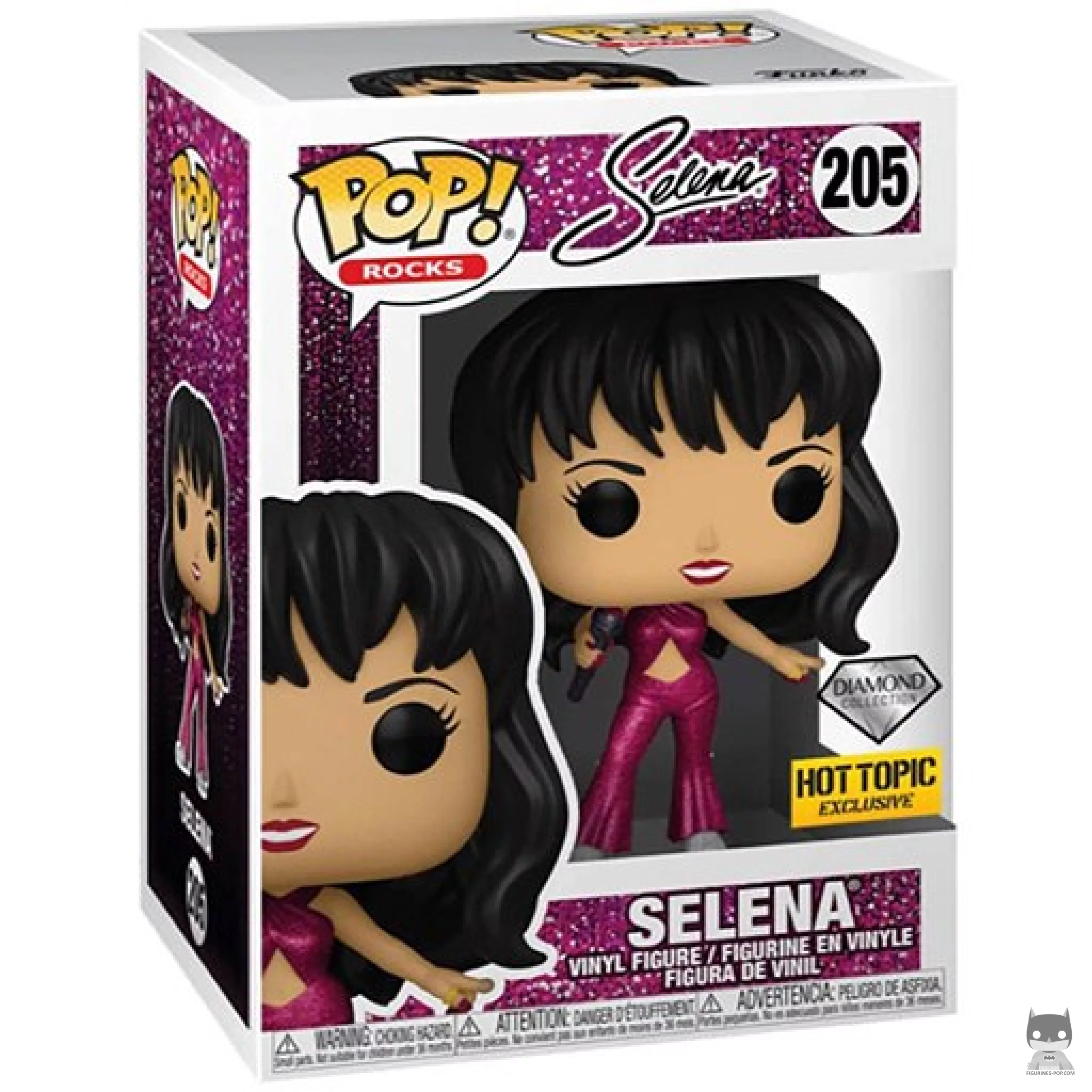 Figura Funko Pop! Selena (Purpurina diamante) en su caja